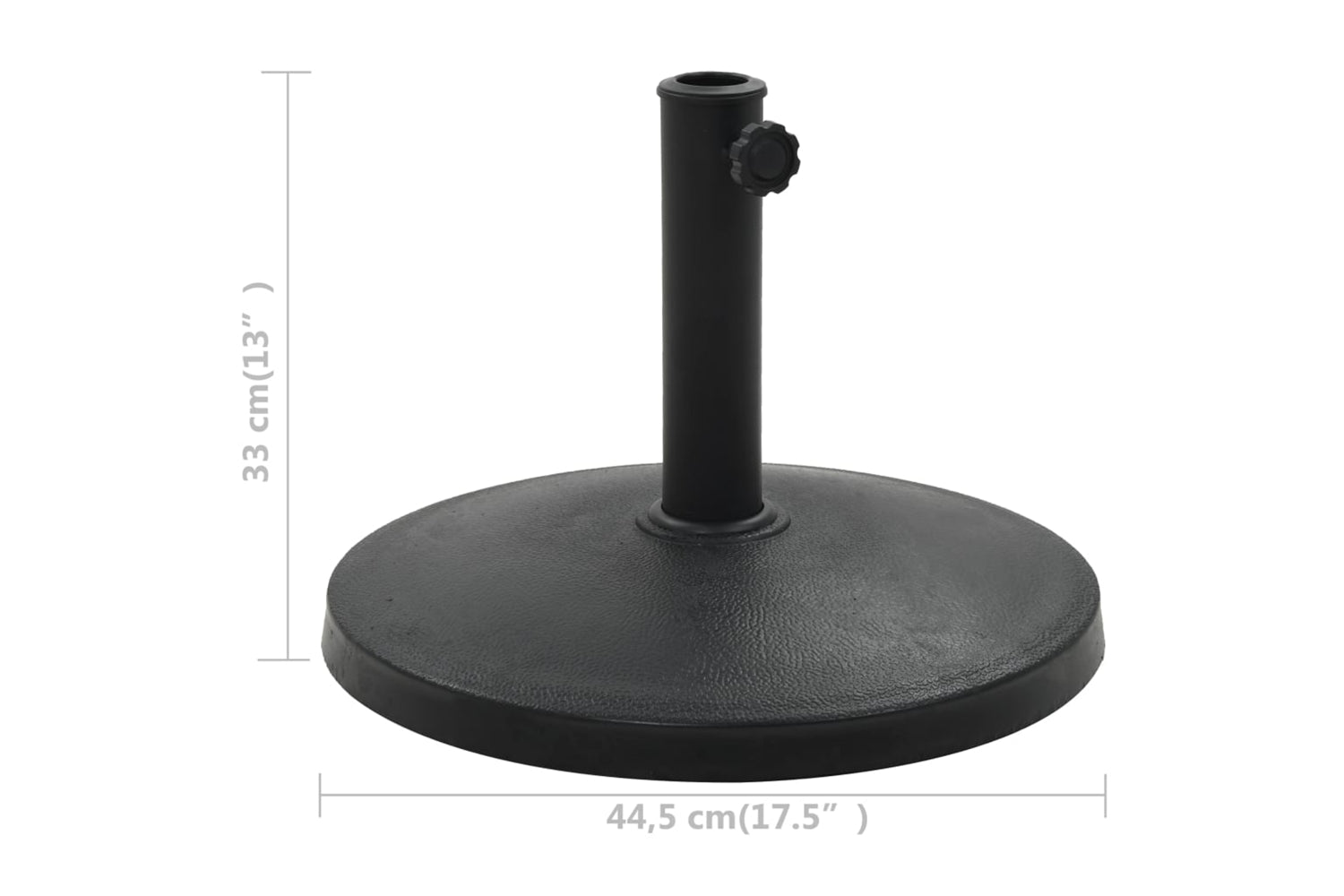 Vidaxl Parasol Base Round Polyresin 10 Kg Black-6