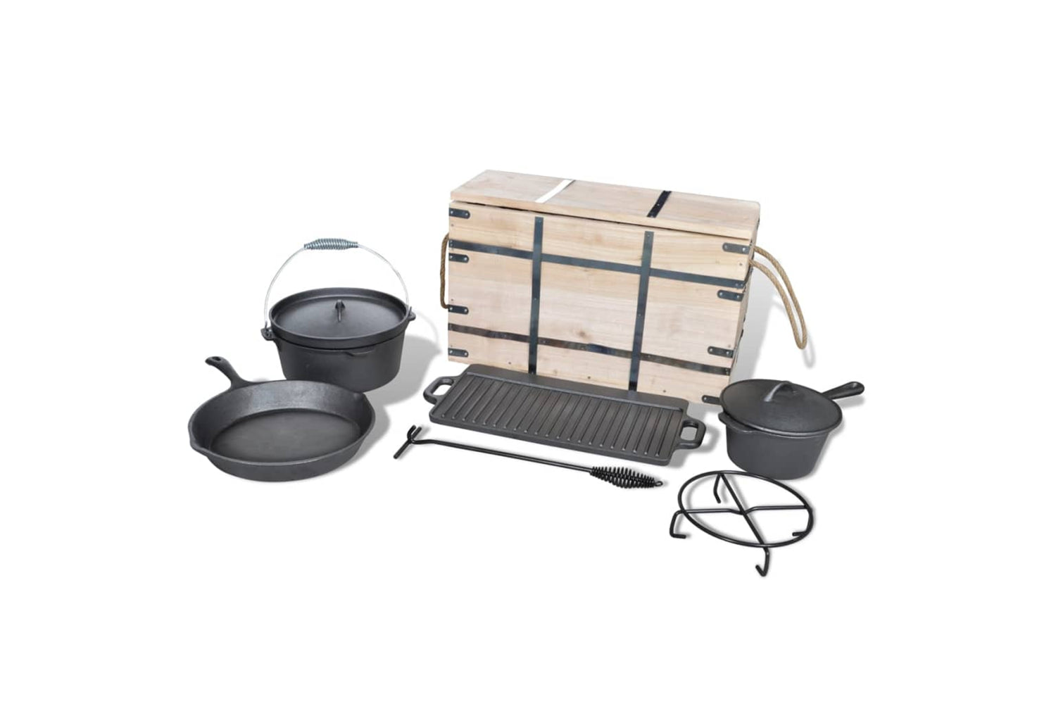 Vidaxl 40829 Dutch Oven Set 9pcs-2
