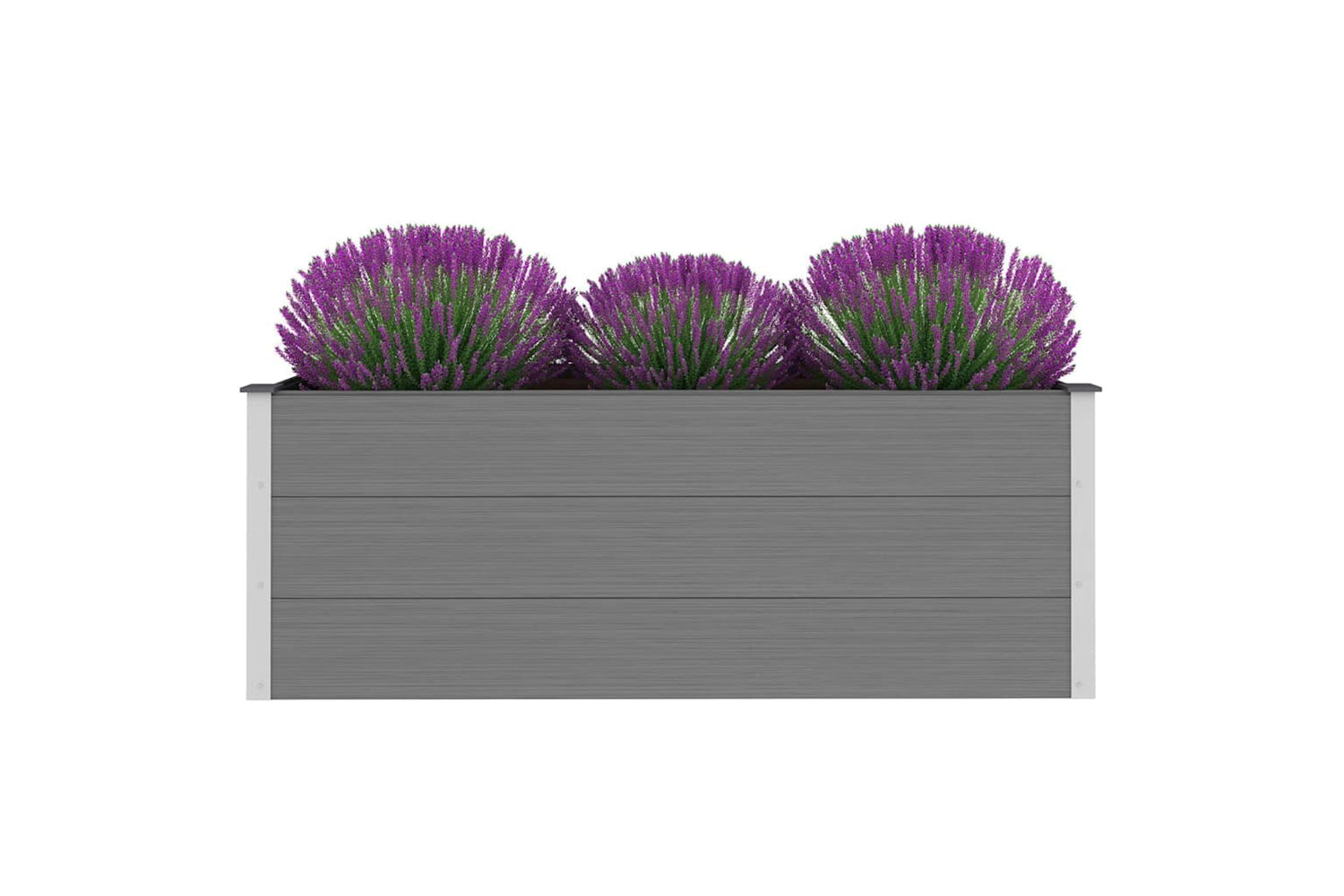 vidaXL 43607 Garden Raised Bed Wpc 150x50x54cm Grey-2