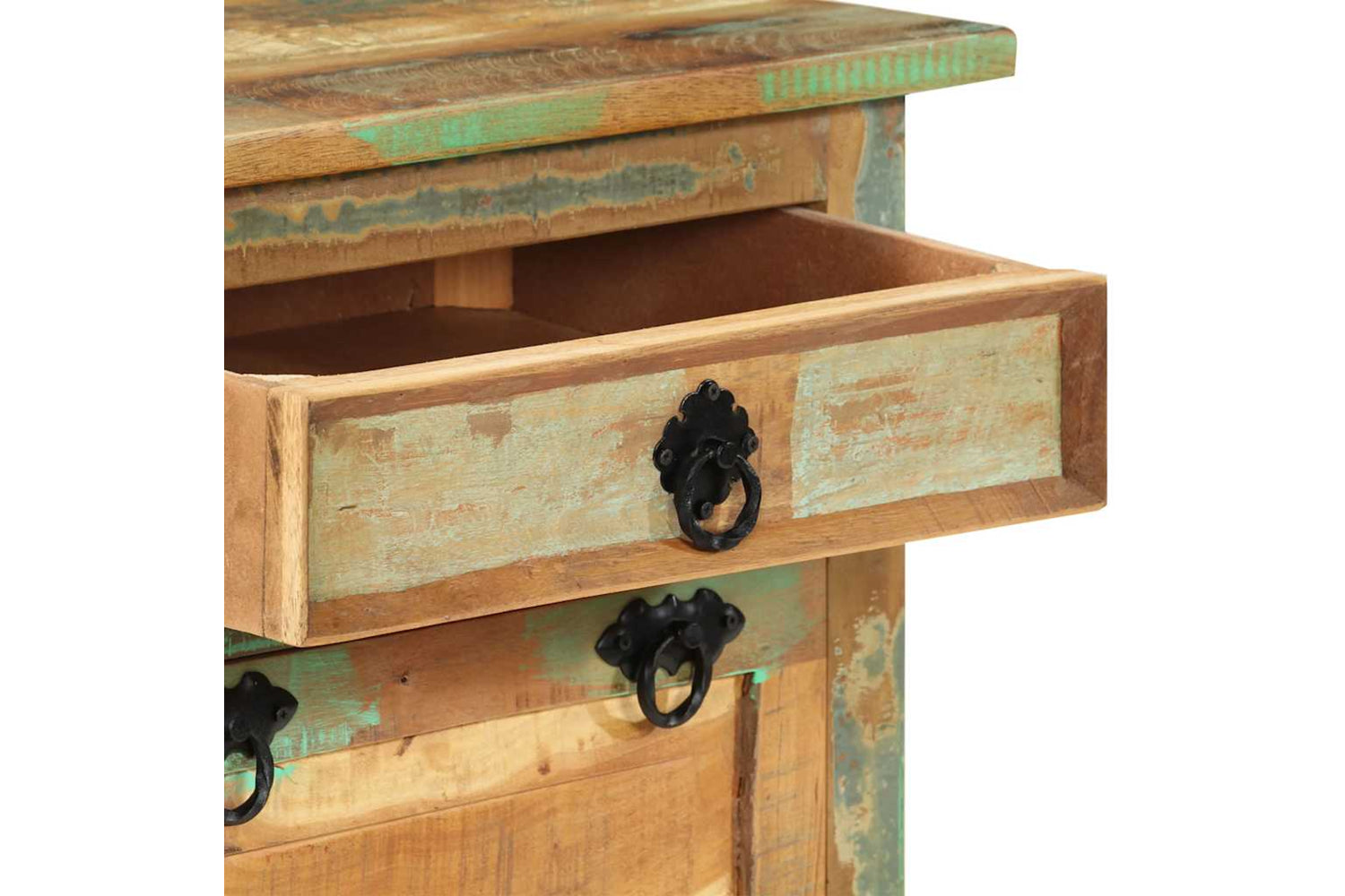 Vidaxl 243974 4-layer Shoe Cabinet With Drawer Solid Reclaimed Wood-8
