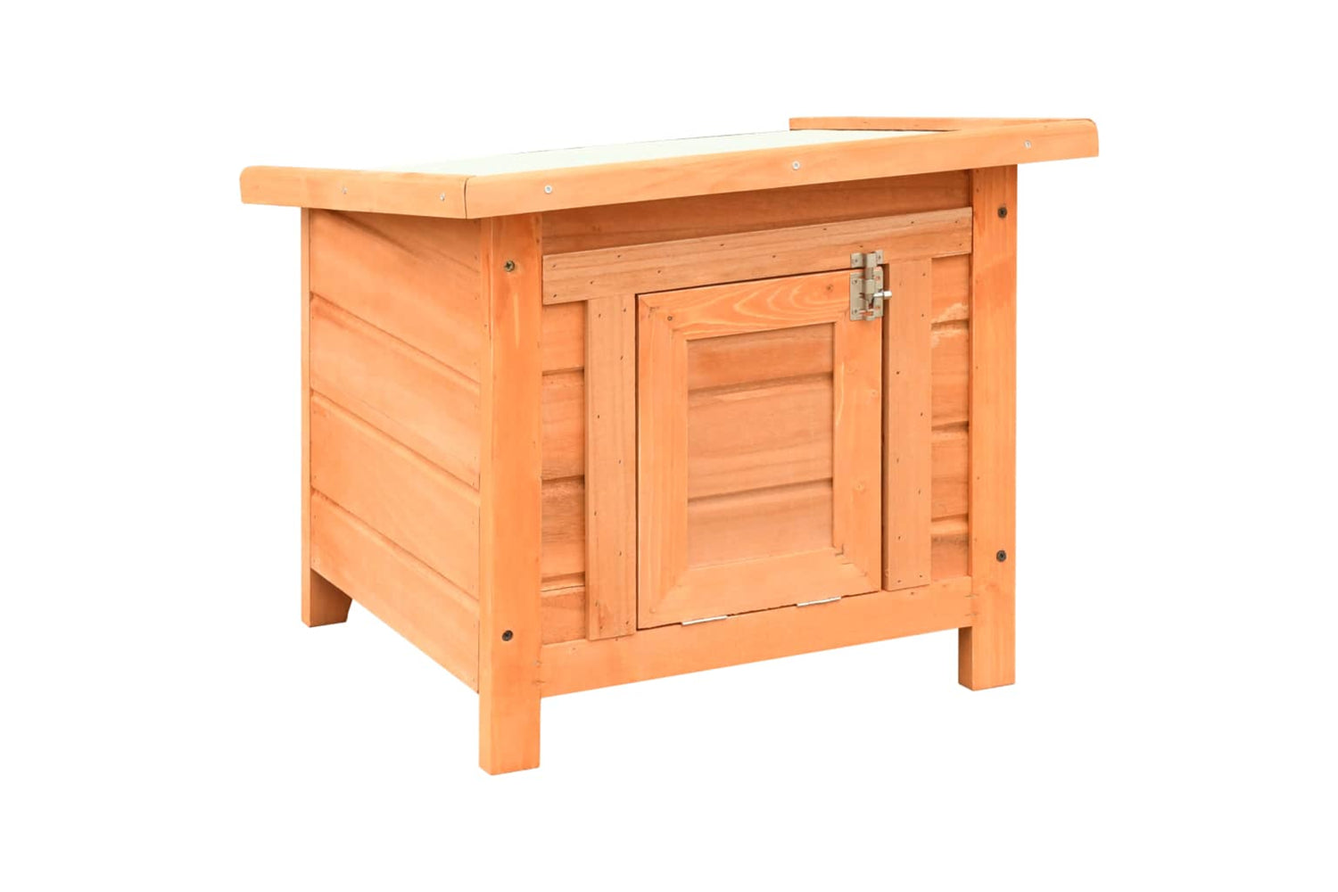 vidaXL 170640 Cat House Solid Pine & Fir Wood 50x46x43.5cm-6
