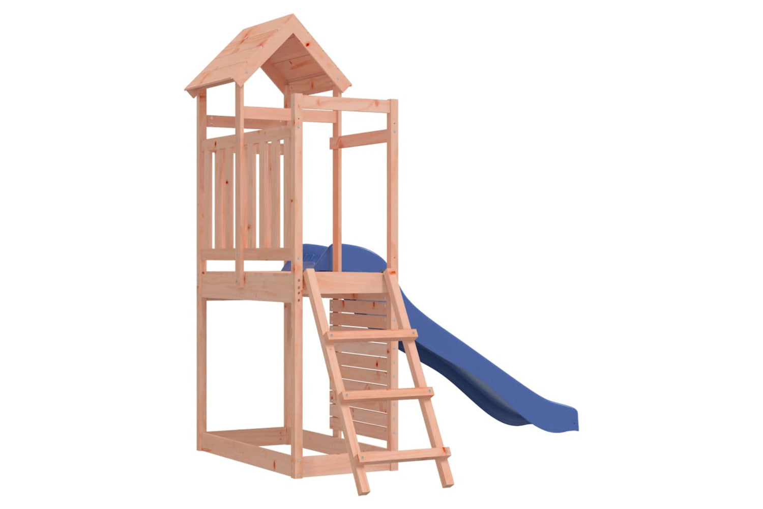 Vidaxl 3155889 Playhouse With Slide Rockwall Solid Wood Douglas-3