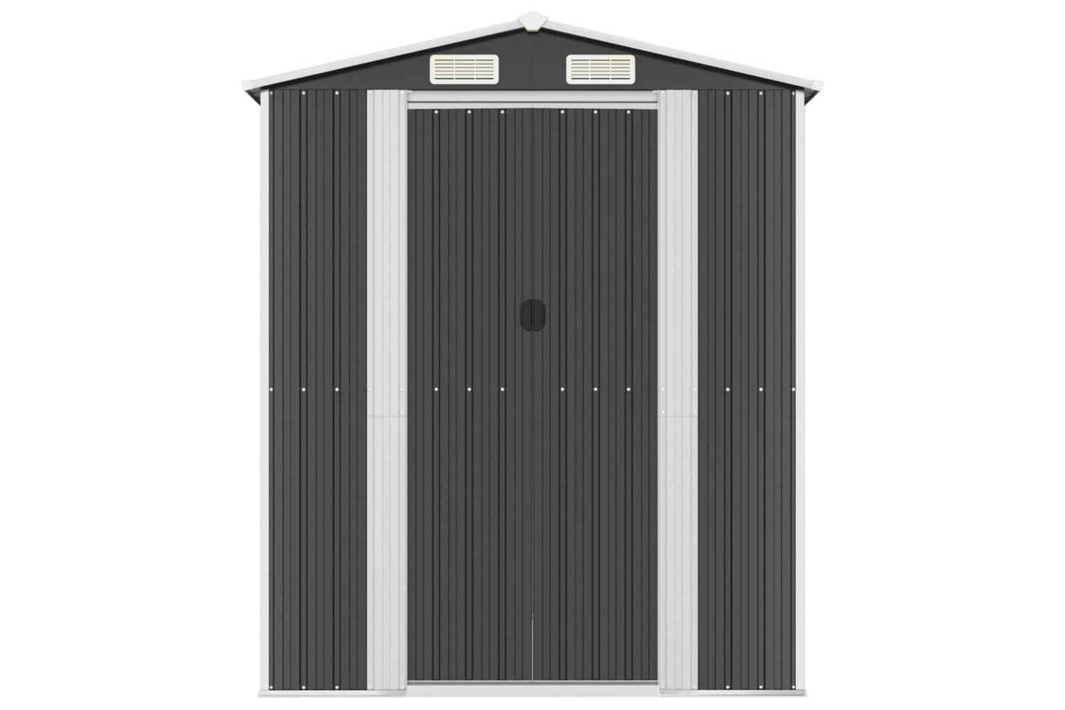 vidaXL 3147454 Garden Shed Anthracite 192x606x223cm Galvanised Steel-2