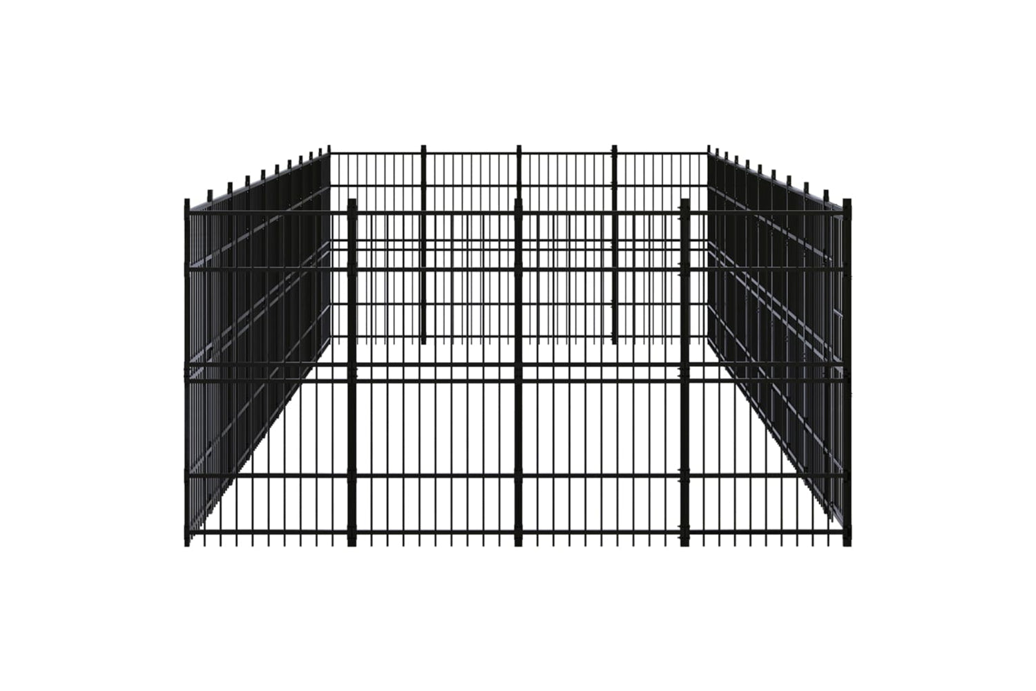 Vidaxl 3097988 Outdoor Dog Kennel Steel 36.86 M2-3