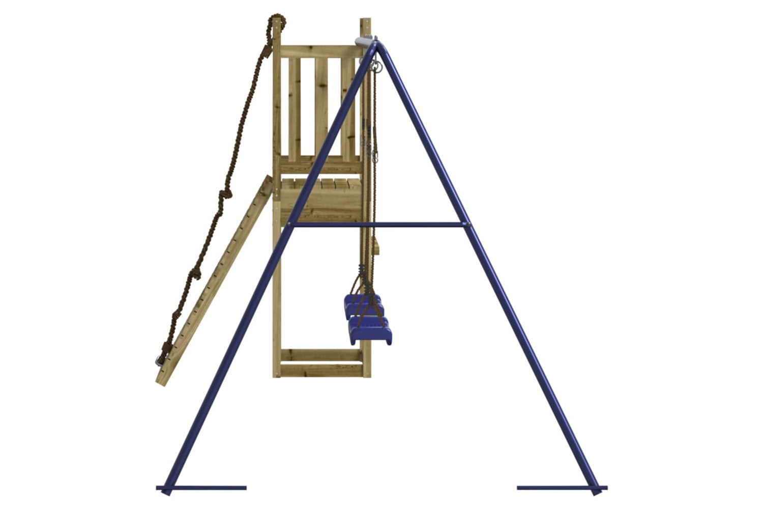 Vidaxl 3155953 Playhouse With Climbing Wall Swings Impregnated Wood Pine-5