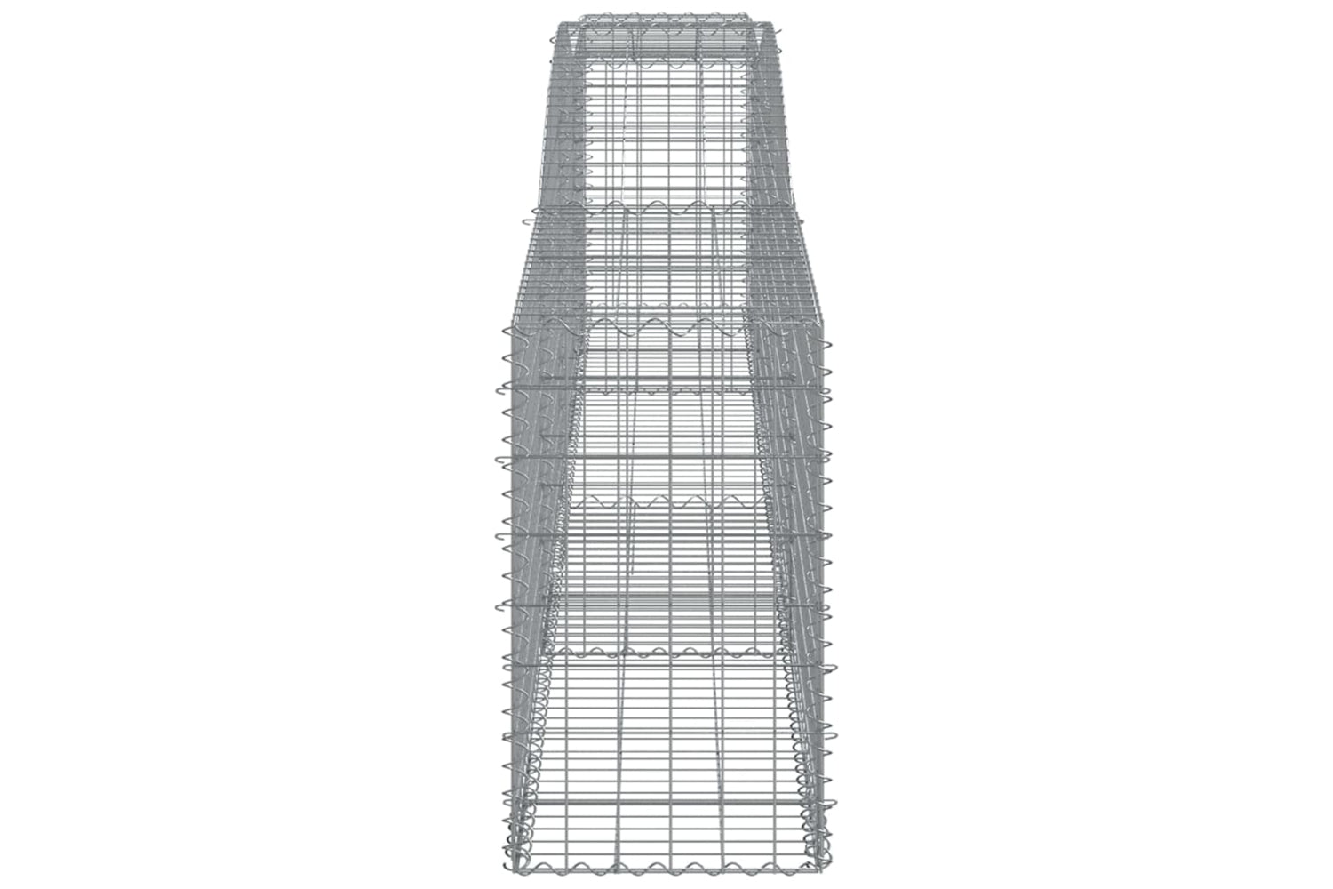 vidaXL 3146991 Arched Gabion Baskets 10 Pcs 400x50x80/100cm Galvanised Iron-4
