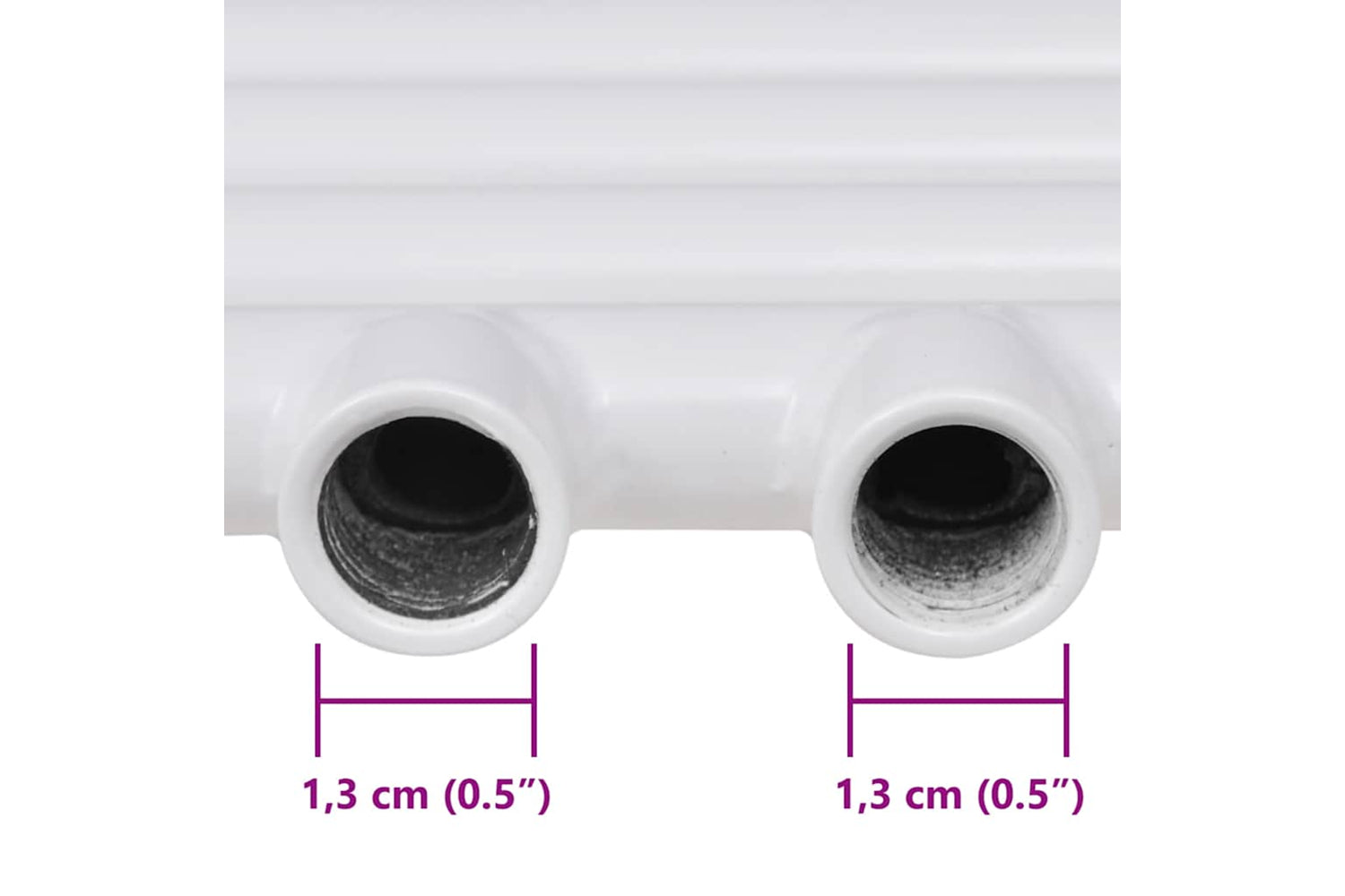vidaXL 140841 Bathroom Central Heating Towel Rail Radiator Straight 500 X 764mm-7