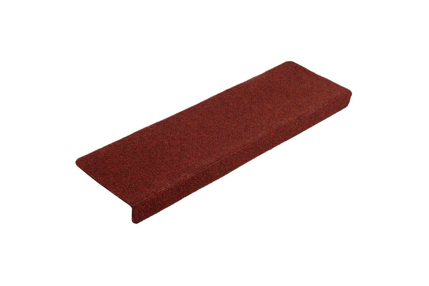 vidaXL Stair Mats 5 Pcs Bordeaux Red 65x21x4cm Needle Punch-2