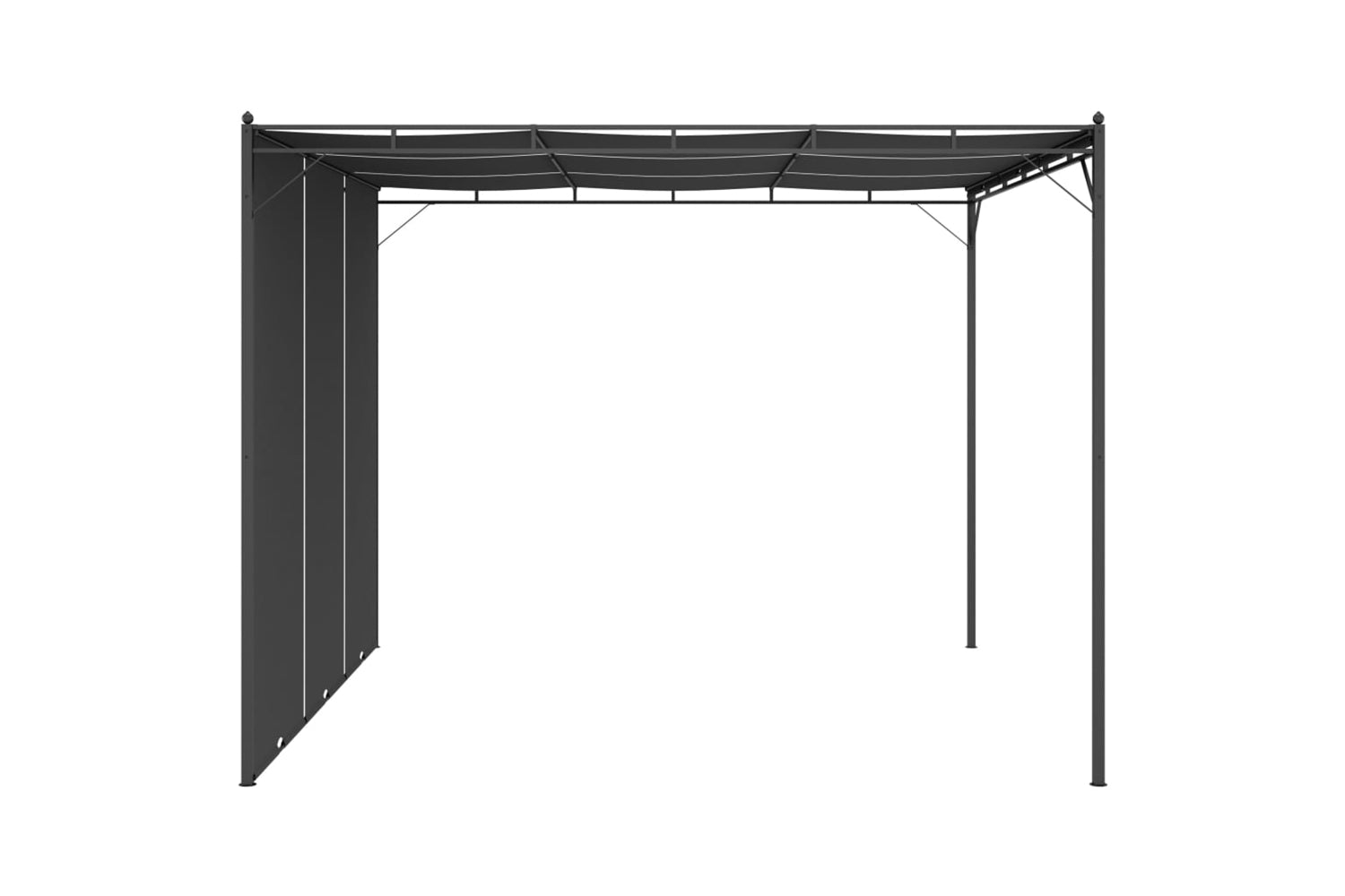 Vidaxl 47995 Garden Gazebo With Side Curtain 3x3x2.25 M Anthracite-3