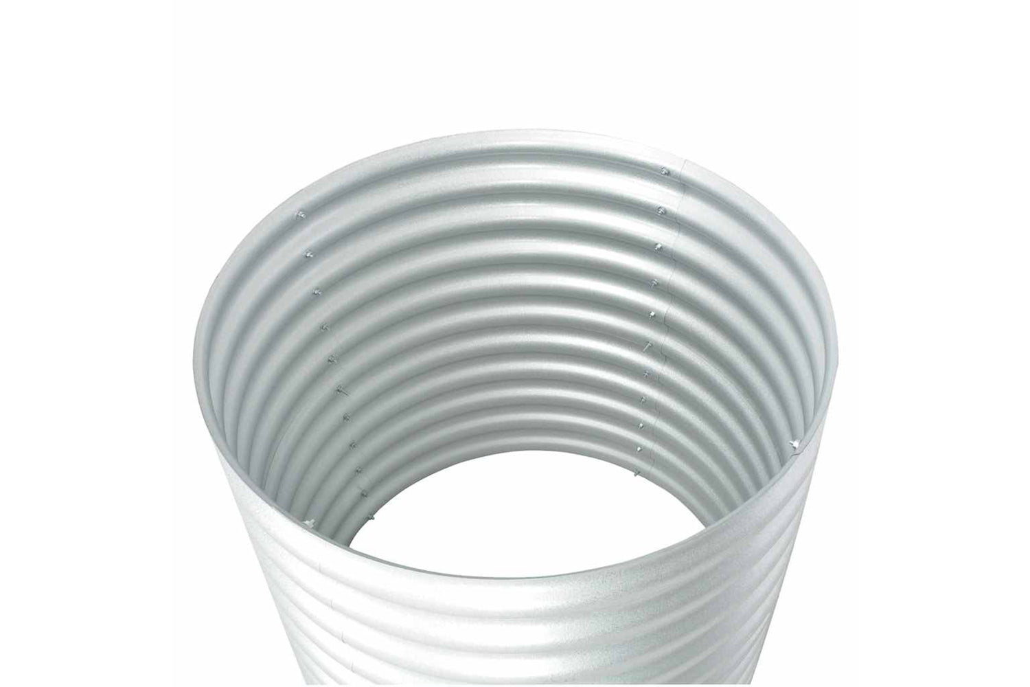 vidaXL 45515 Garden Raised Bed 80x80x81cm Galvanised Steel Silver-5