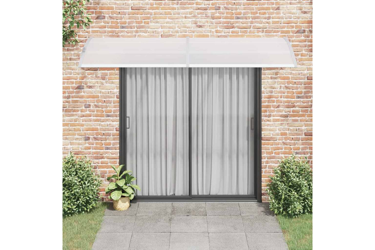 vidaXL 45632 Door Canopy Grey 300x100cm Pc-2