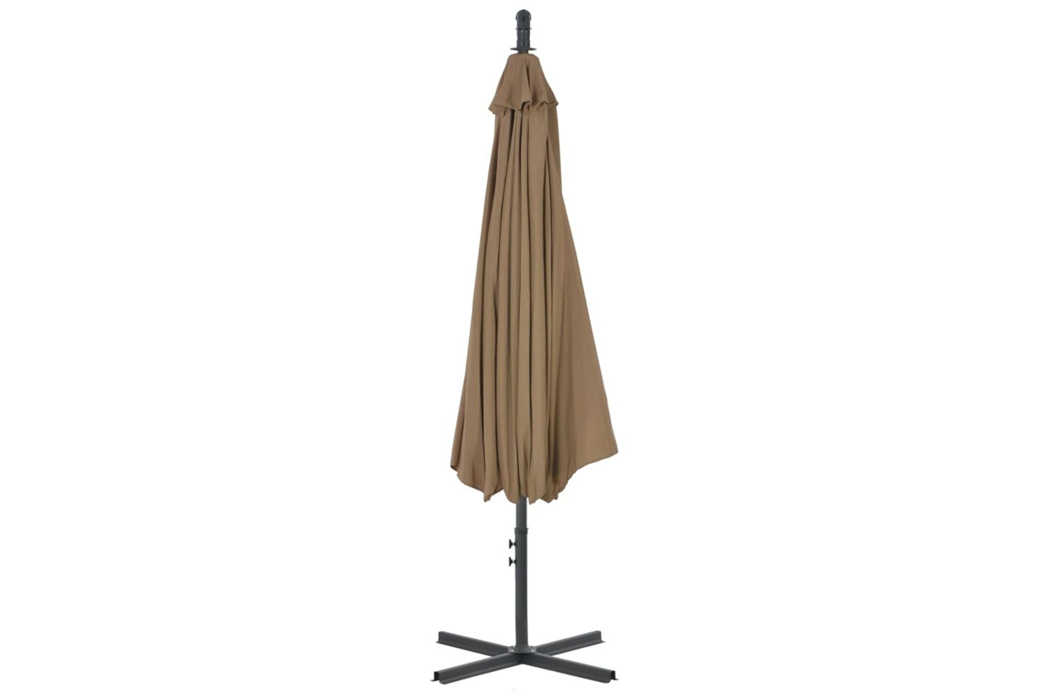 vidaXL 44876 Cantilever Umbrella With Steel Pole 300cm Taupe-4