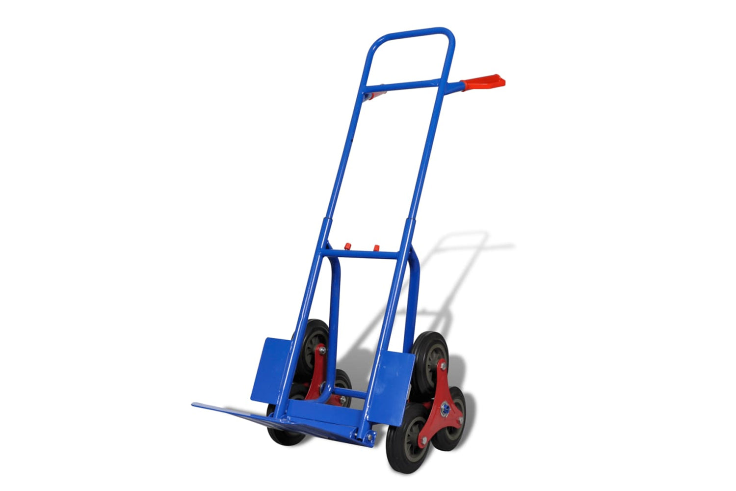 Vidaxl 140512 Folding Sack Truck With 6 Wheels Blue-2