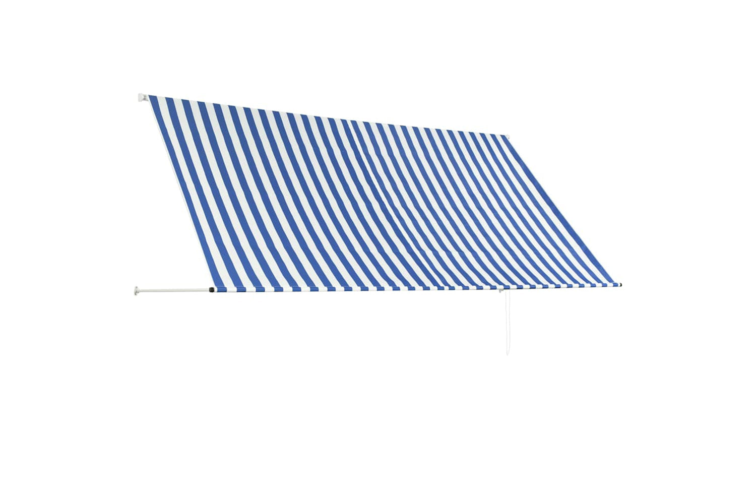 Vidaxl 143749 Retractable Awning 300x150 Cm Blue And White-3