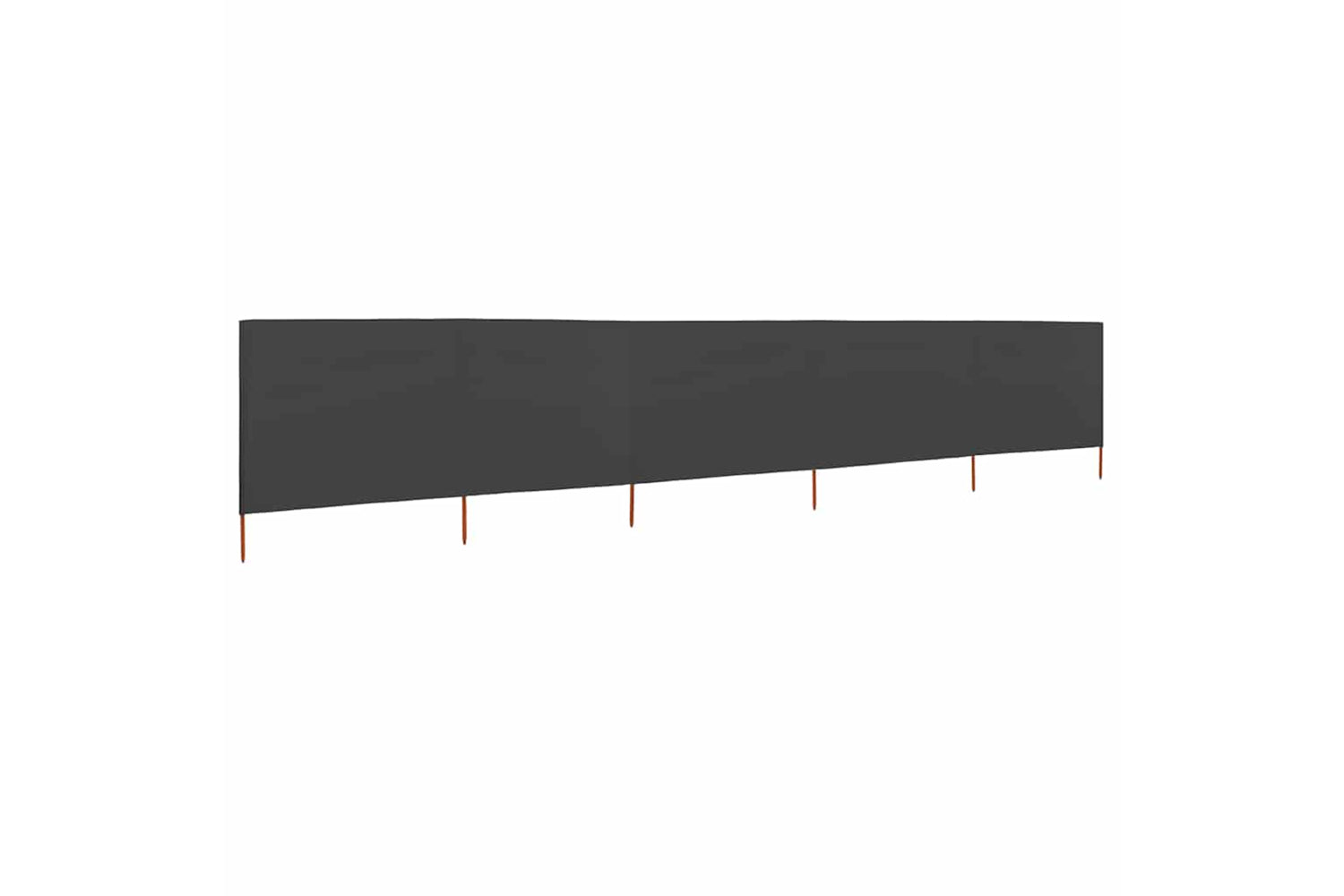 vidaXL 47156 5-panel Wind Screen Fabric 600x80cm Anthracite-2