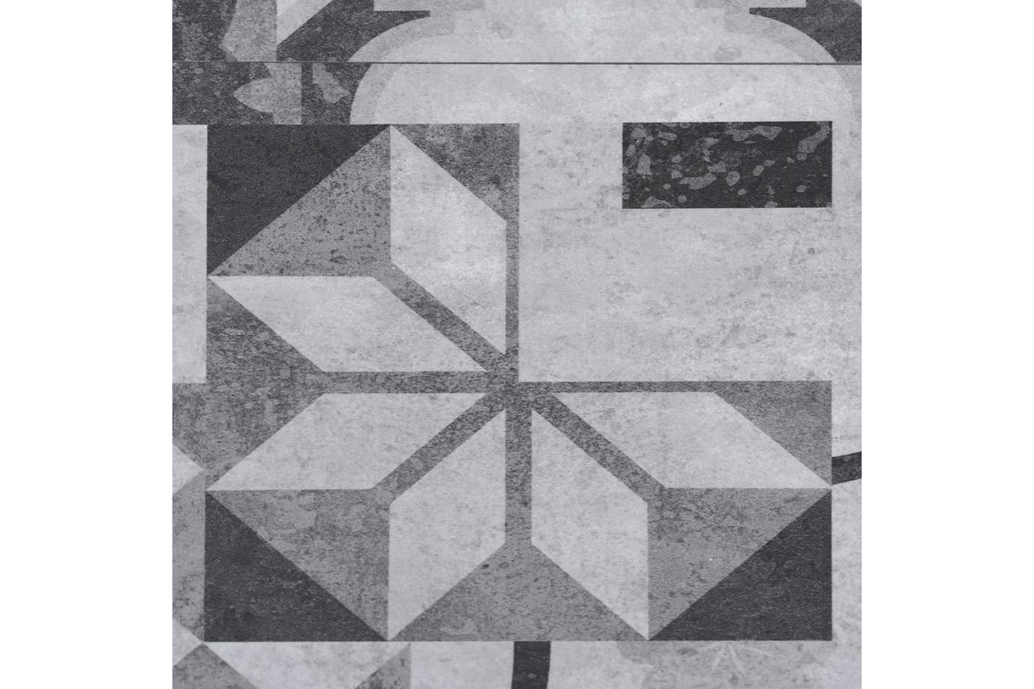 VidaXL Pvc Flooring Planks 5.02 MÂ² 2 Mm Self-adhesive Grey Pattern-2