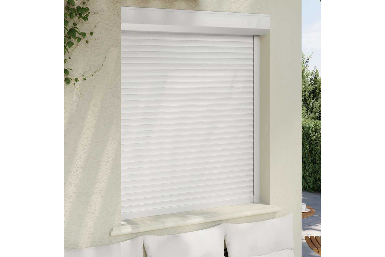 Vidaxl Roller Shutter Aluminium 110x130 Cm White-3