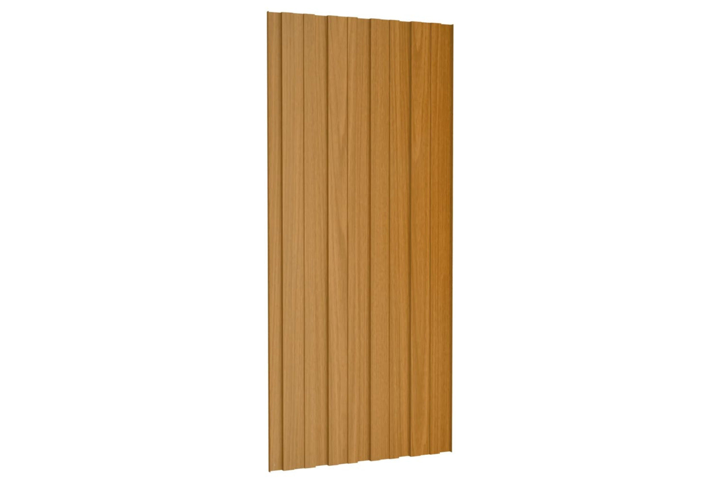 vidaXL Roof Panels 36 Pcs Galvanised Steel Light Wood 100x45cm-4