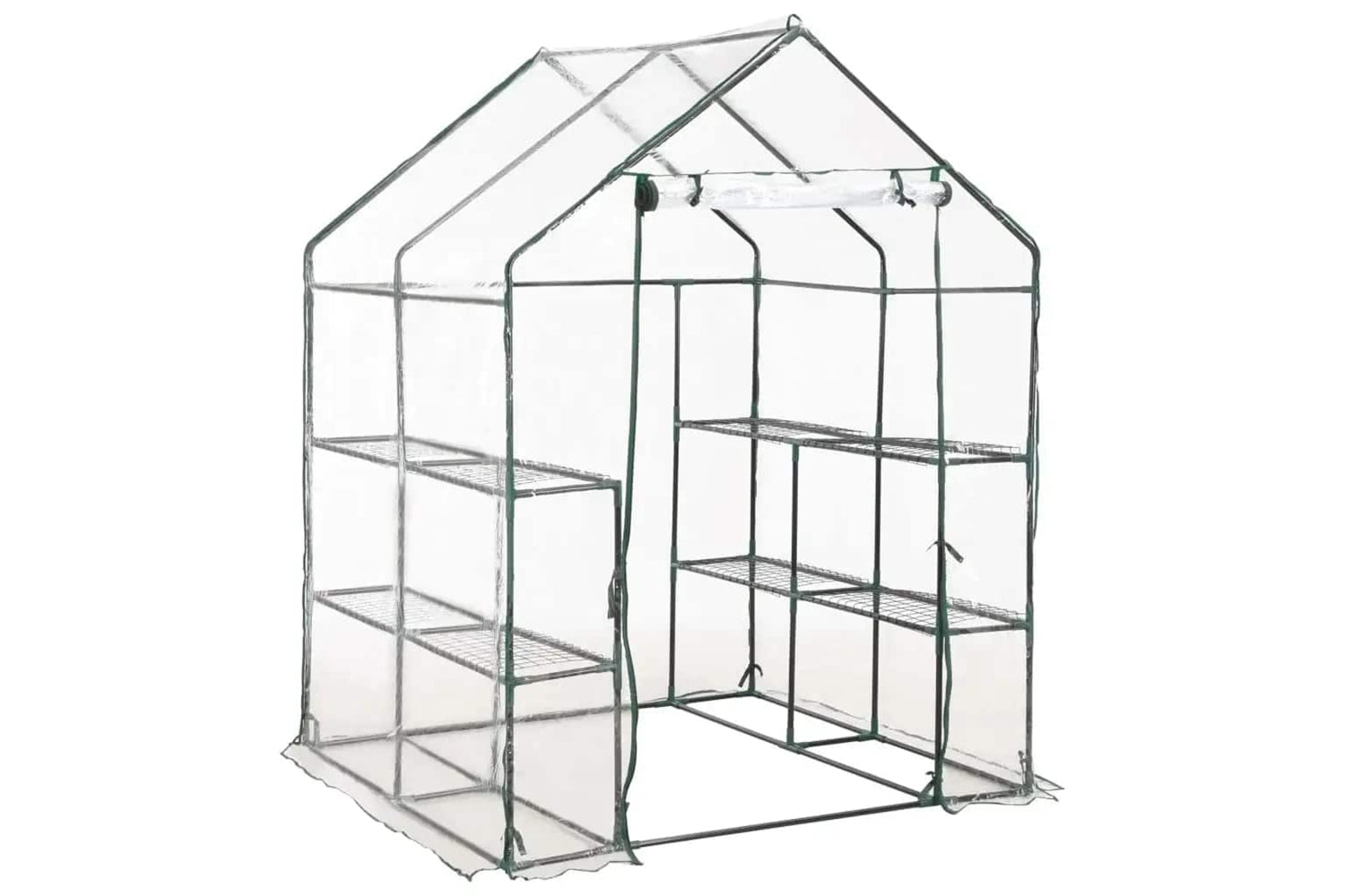 vidaXL 46914 Greenhouse With 8 Shelves 143x143x195cm-2