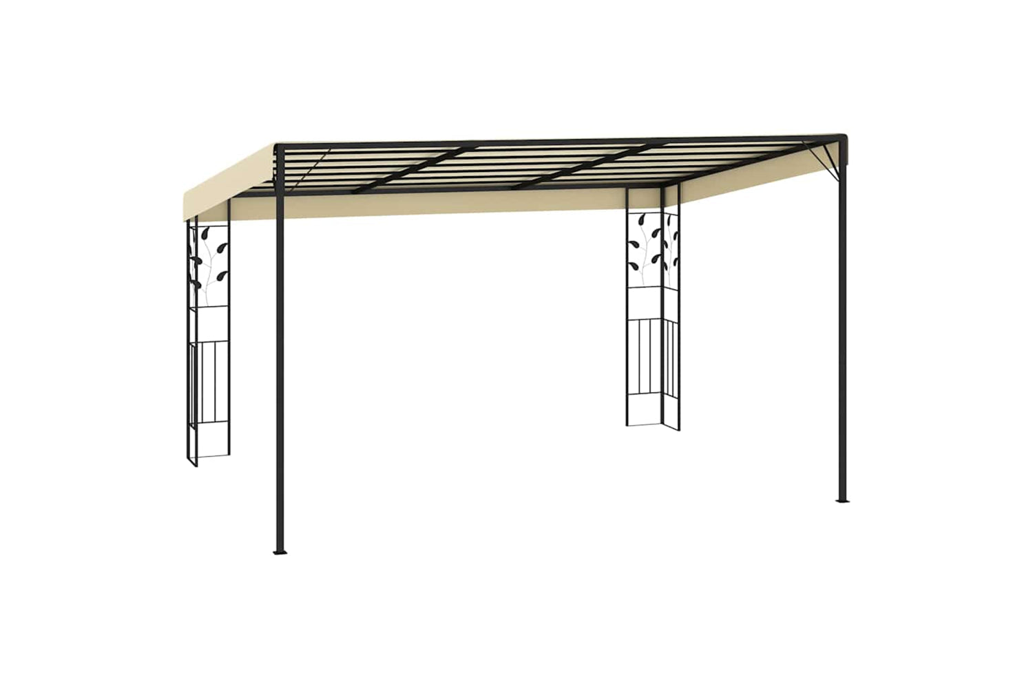 Vidaxl 47998 Wall-mounted Gazebo 4x3x2.5 M Cream-3