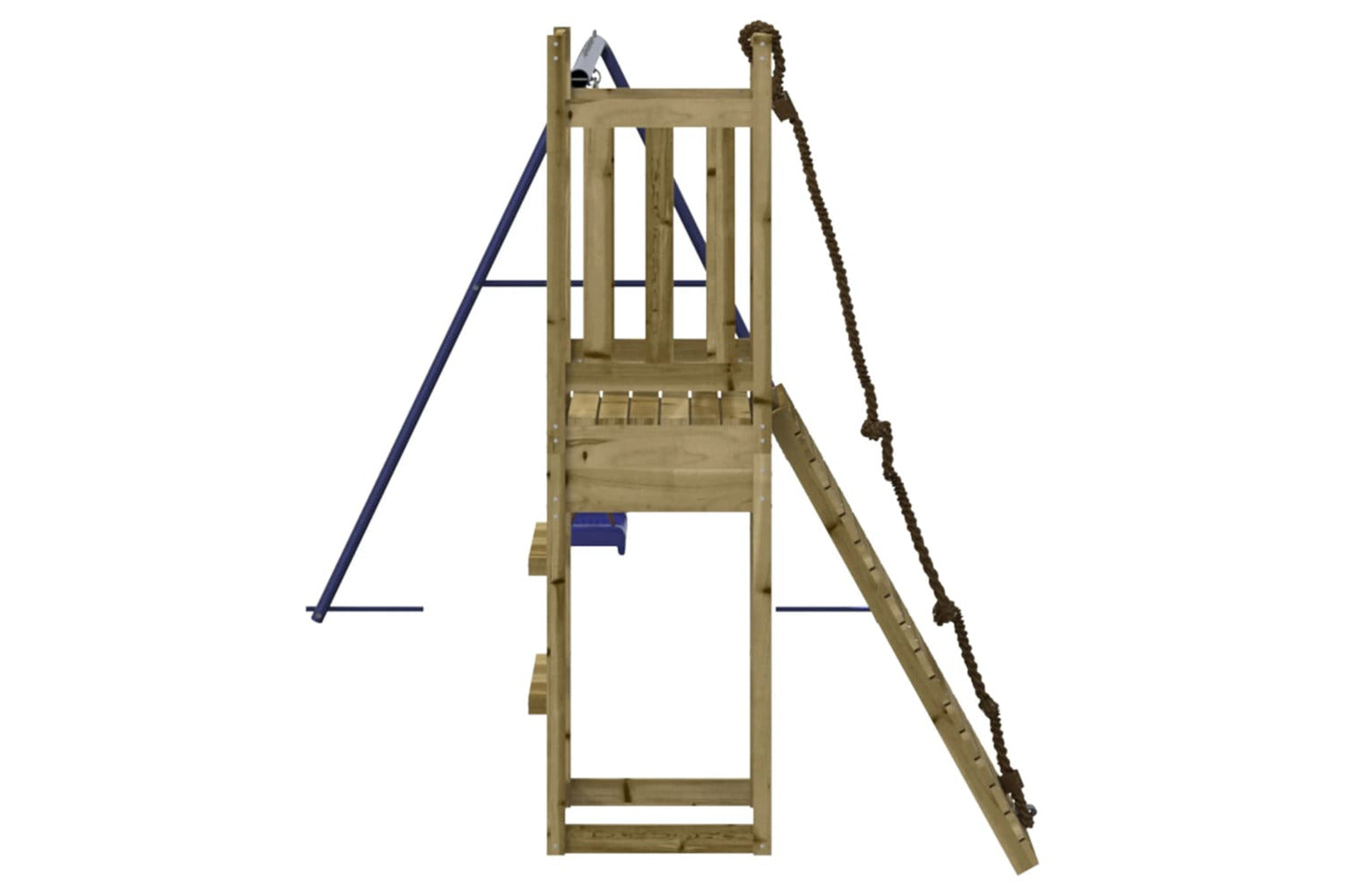 Vidaxl 3155953 Playhouse With Climbing Wall Swings Impregnated Wood Pine-6