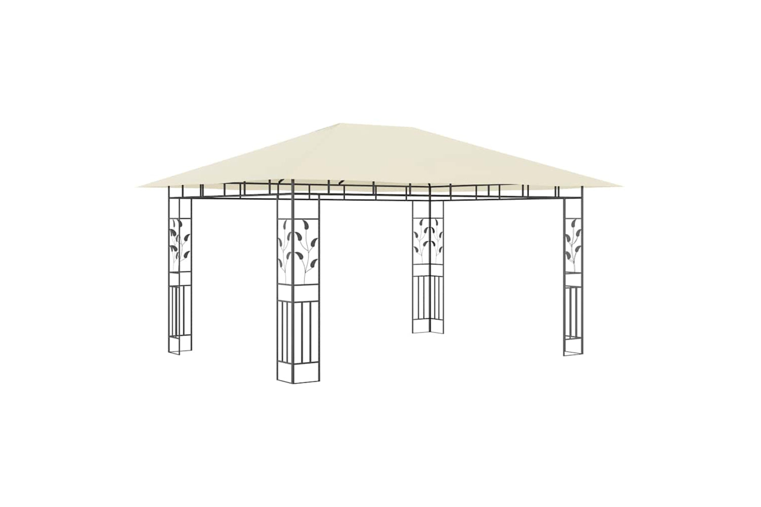 Vidaxl 47970 Gazebo With Mosquito Net 4x3x2.73 M Cream 180 G/mâ²-2