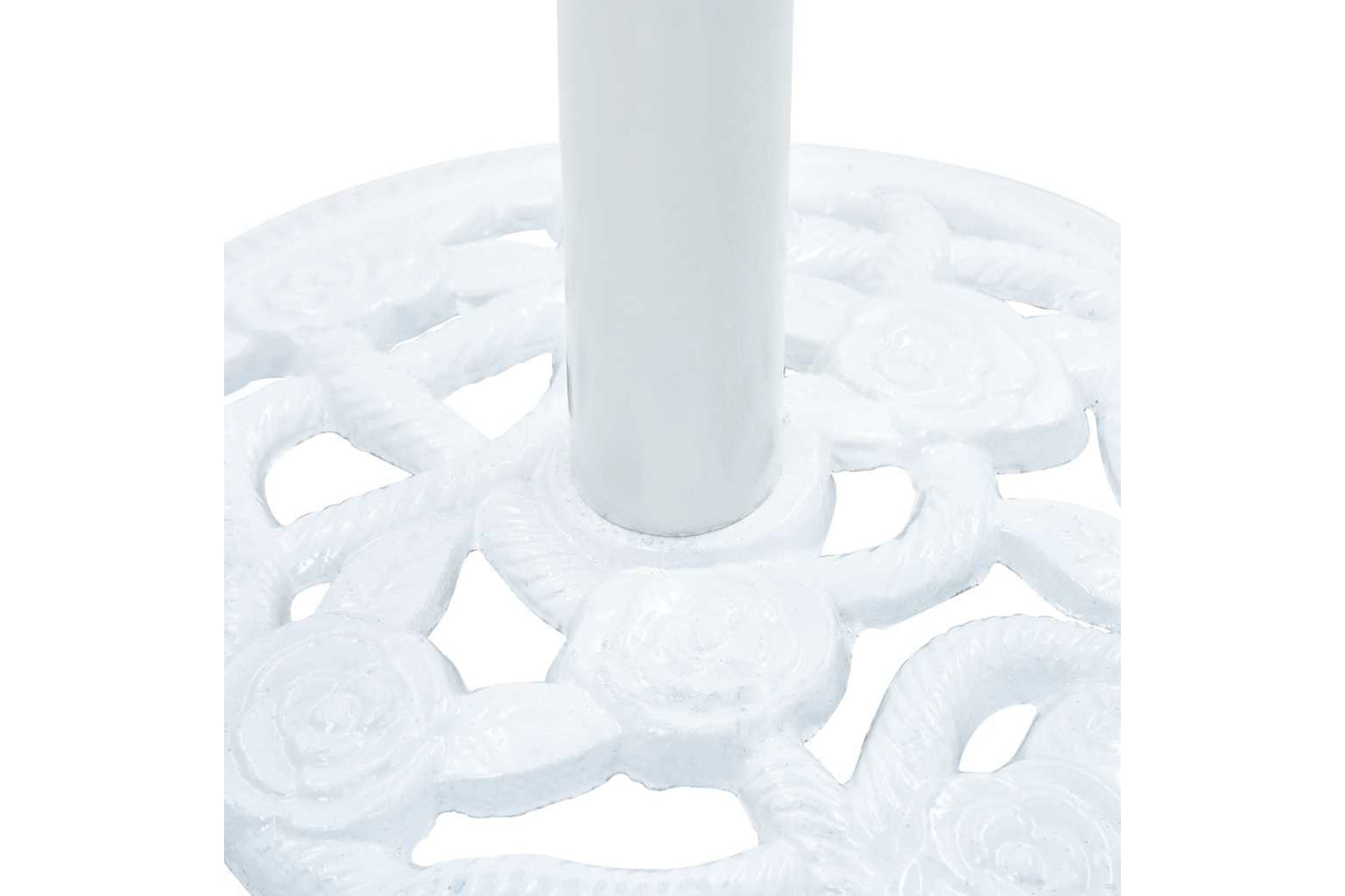 vidaXL 47864 Umbrella Base White 9 Kg 40cm Cast Iron-6