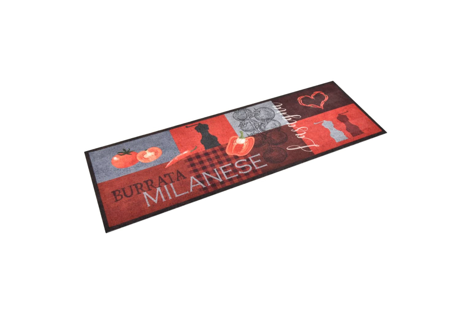 vidaXL 315978 Kitchen Carpet Washable Tomatoes 60x300cm-2