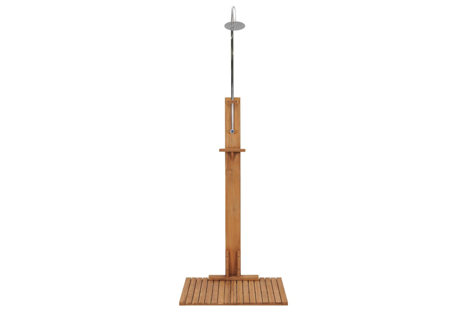 vidaXL 312276 Garden Shower 75x75x210cm Solid Teak Wood-5