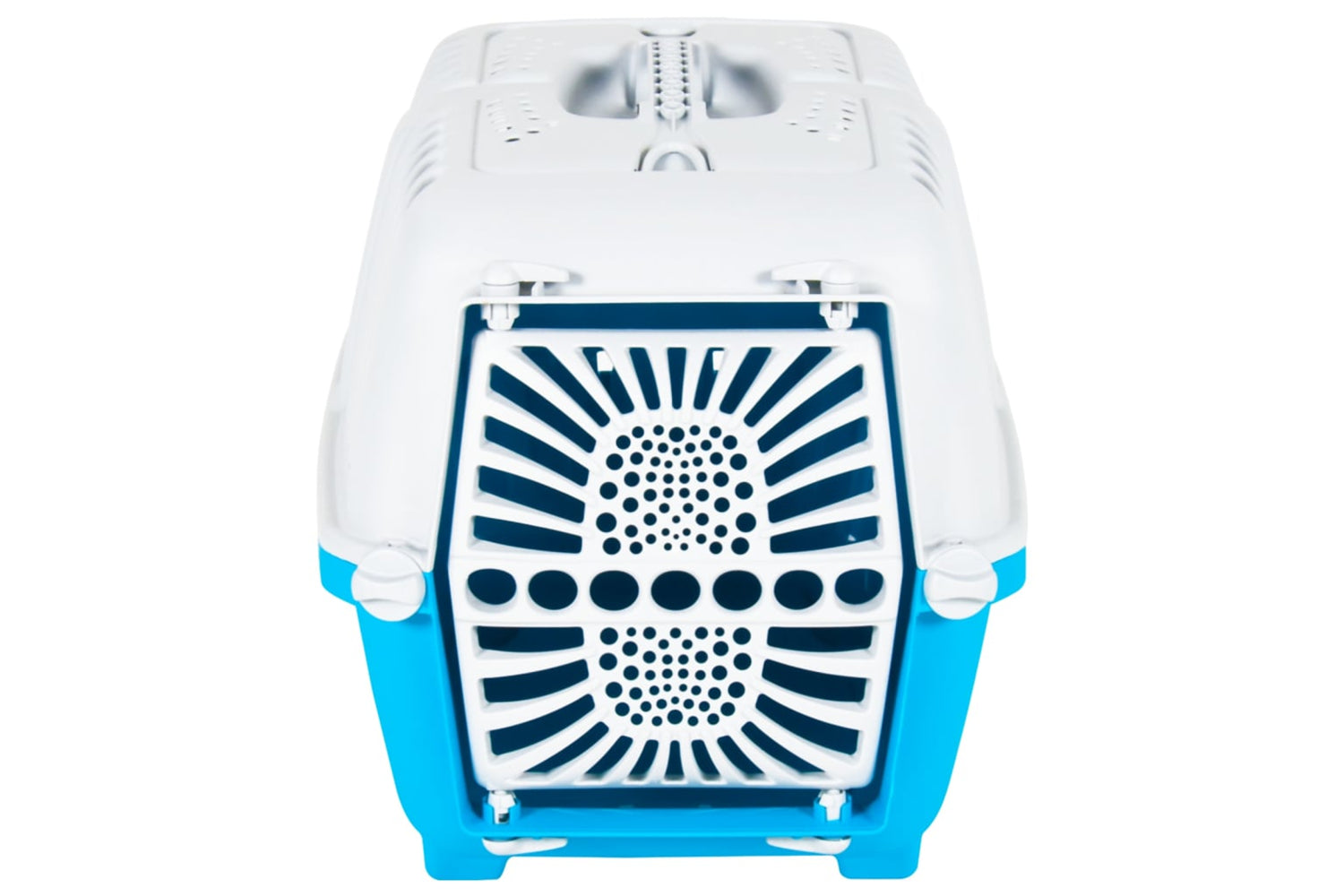Vidaxl 172217 Pet Carrier White And Blue 55x36x36cm Polypropylene-3