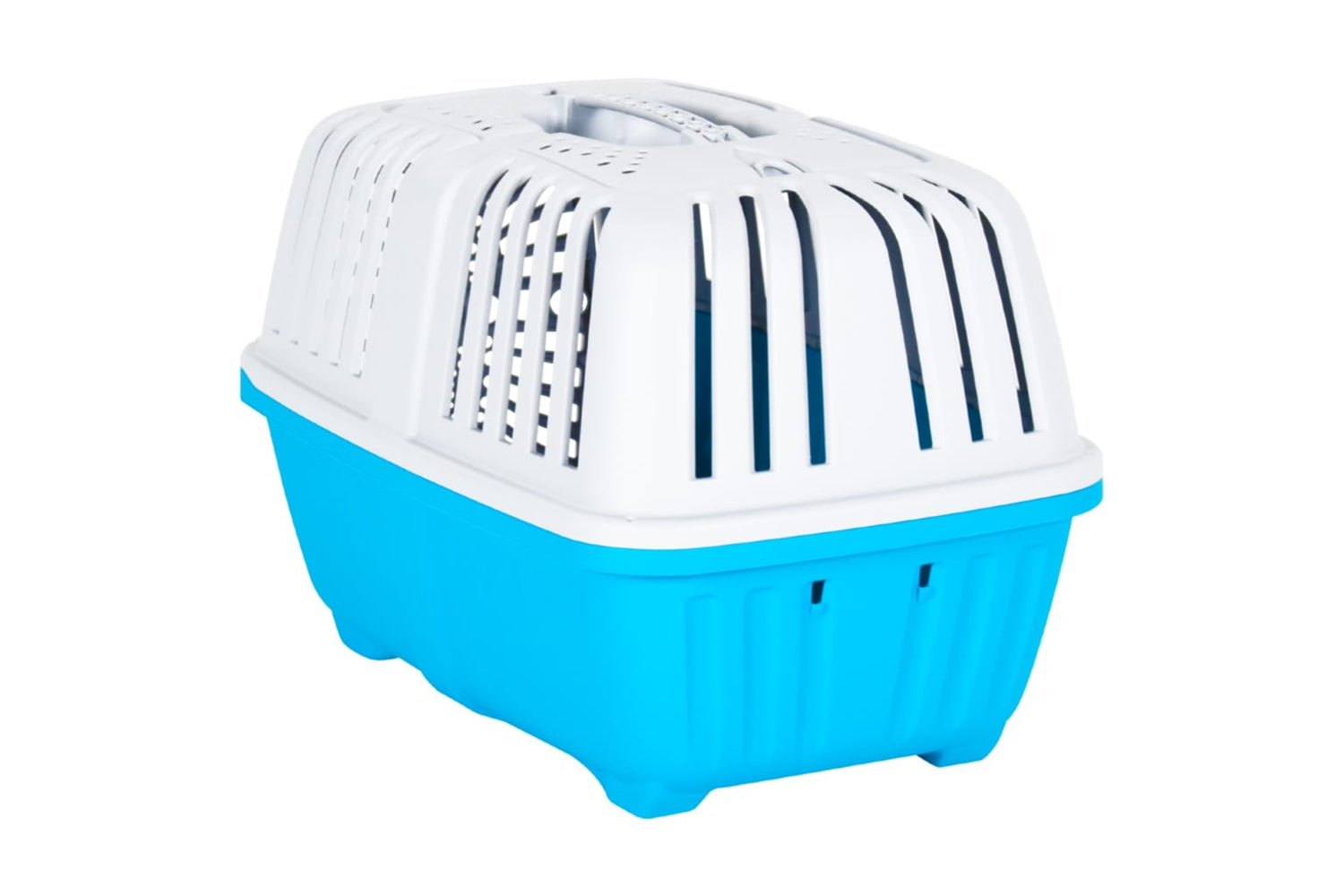 Vidaxl 172217 Pet Carrier White And Blue 55x36x36cm Polypropylene-7