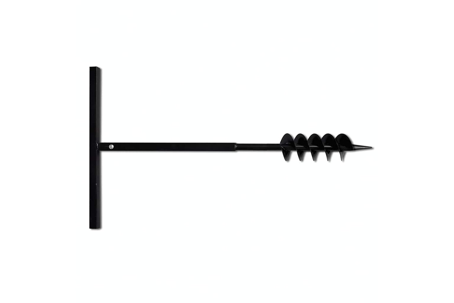 vidaXL 270519 Ground Drill With Handle 100mm With Extension Tube 5 M Steel-4