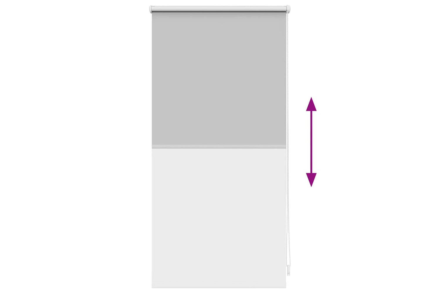 Vidaxl Roller Blind Blackout 40 X 100 Cm Grey-8