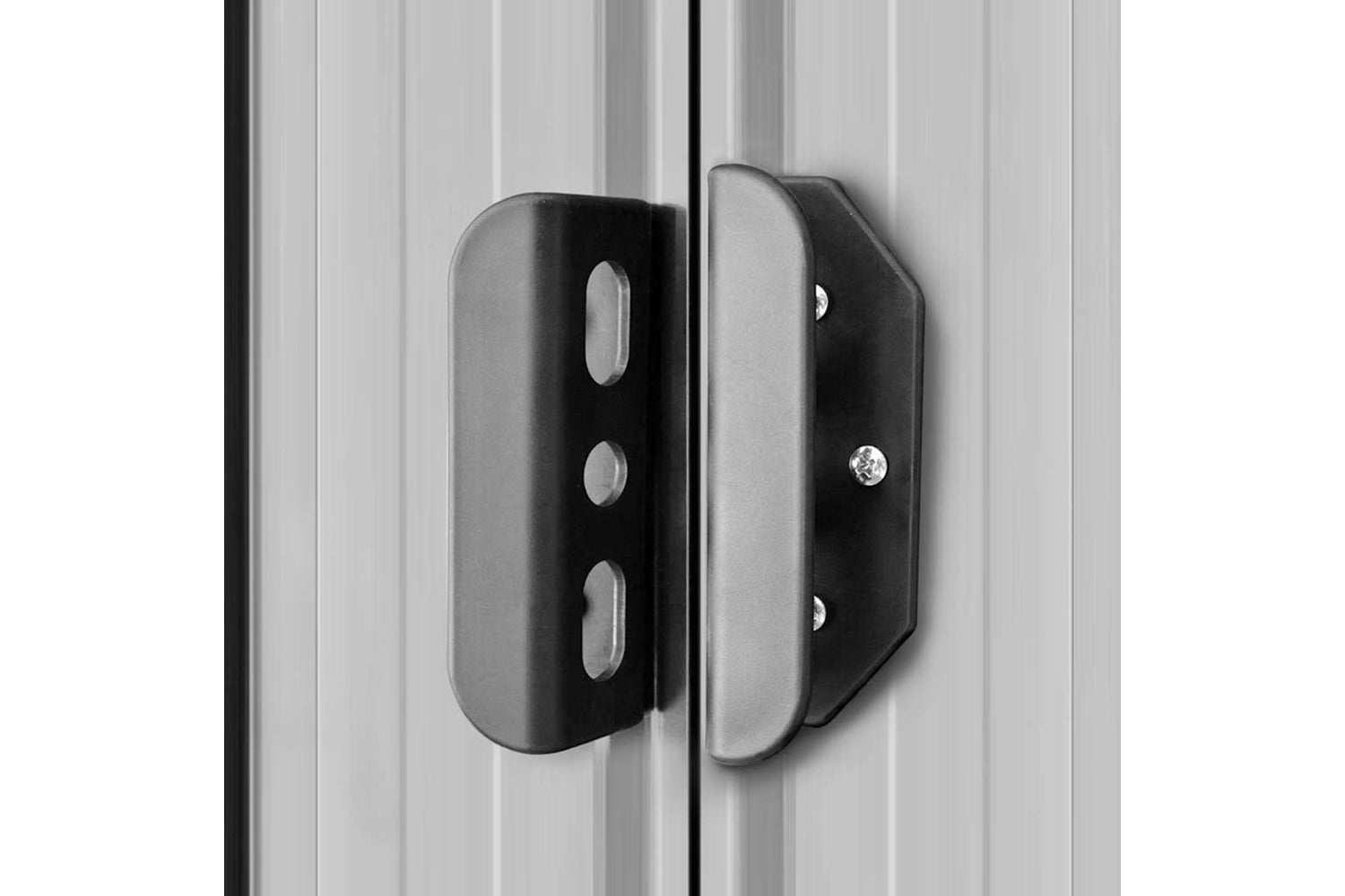 vidaXL 143341 Garden Shed 257x298x178cm Metal Grey-9