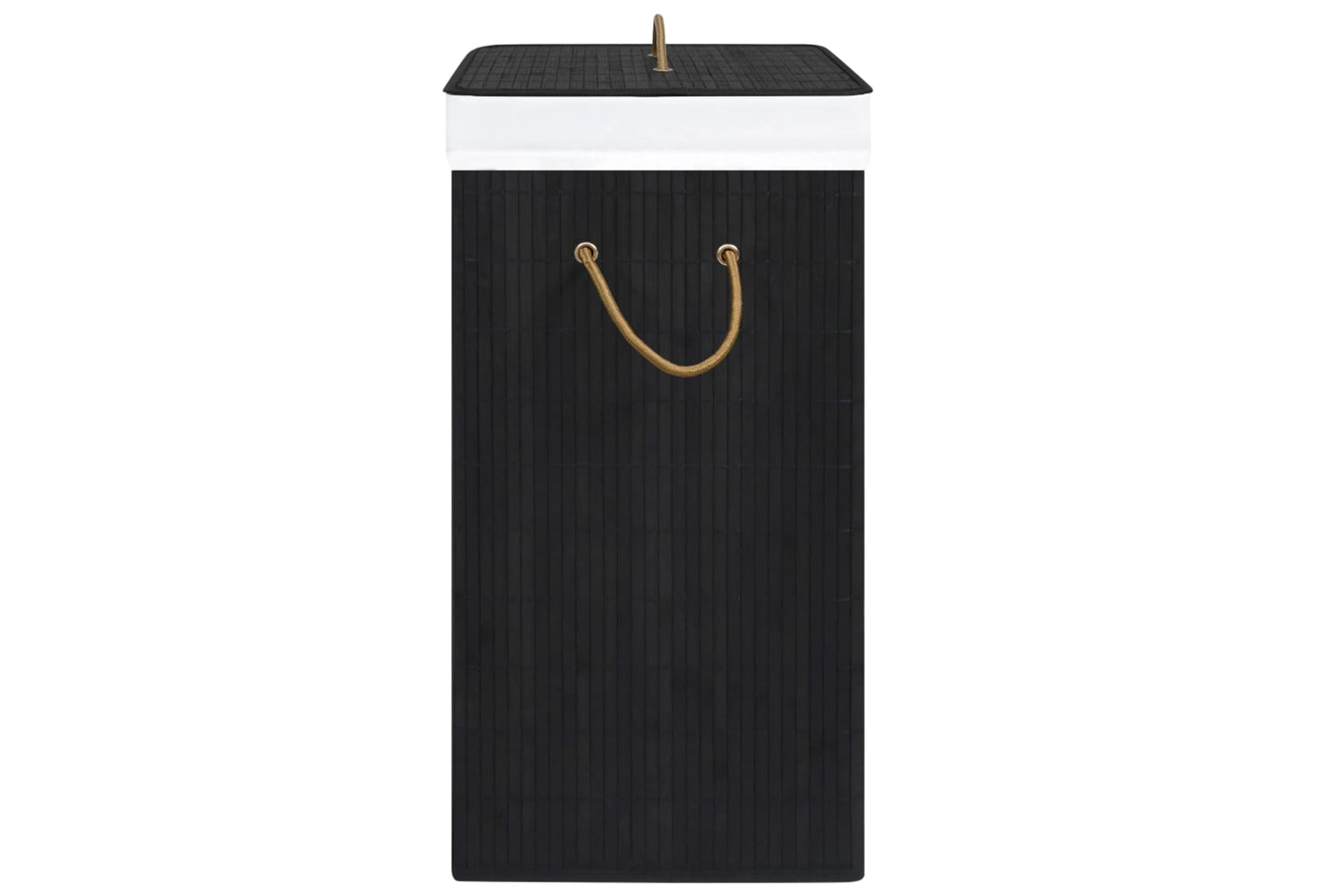 Vidaxl 320757 Bamboo Laundry Basket Black-5