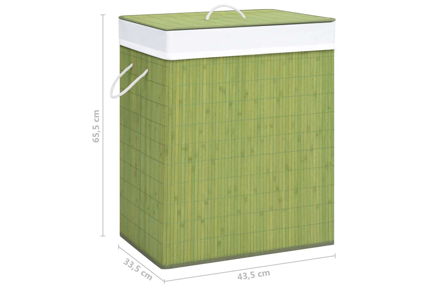 Vidaxl 320754 Bamboo Laundry Basket Green 83 L-9
