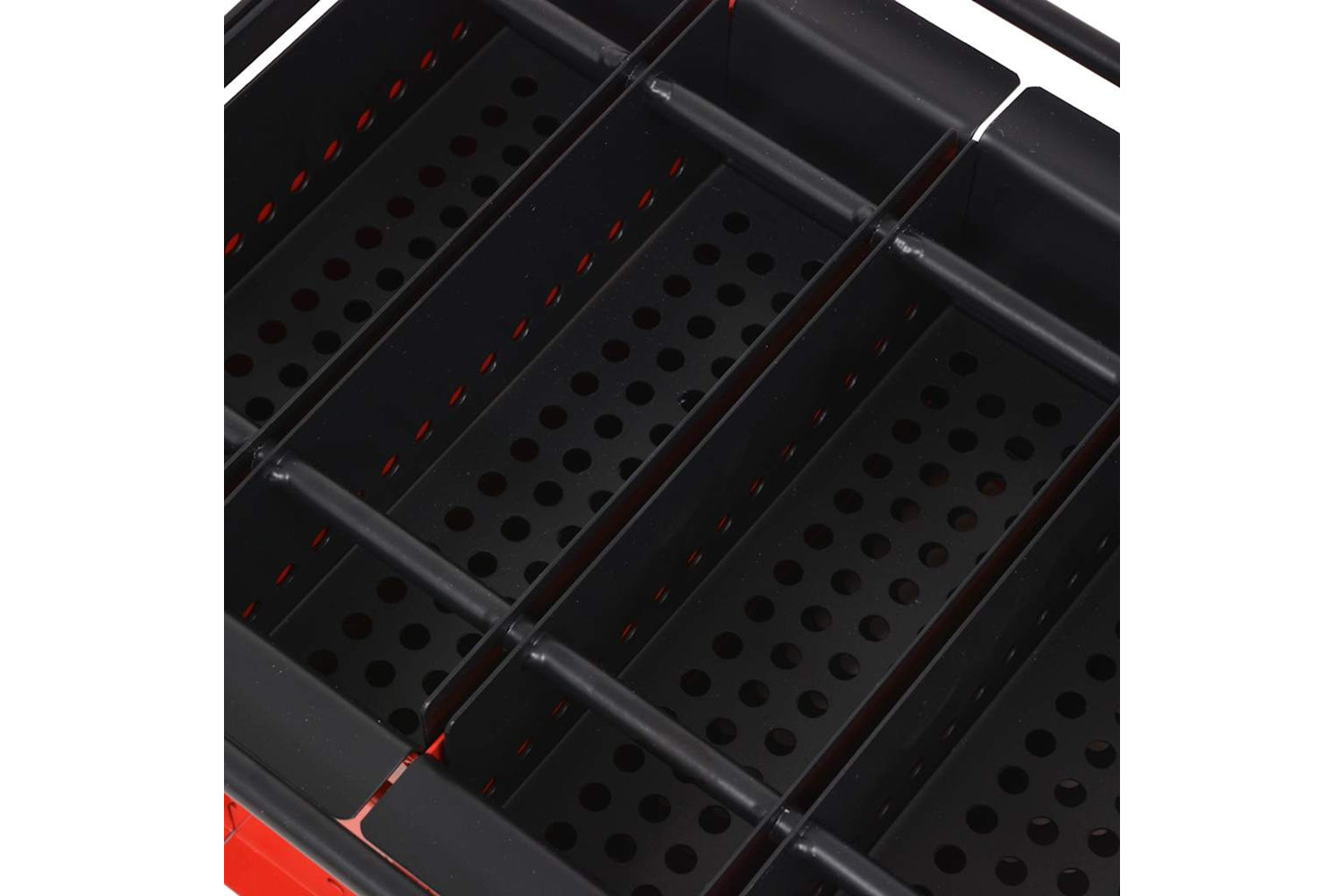 vidaXL 142922 Paper Log Briquette Maker Steel 38x31x18cm Black And Red-3