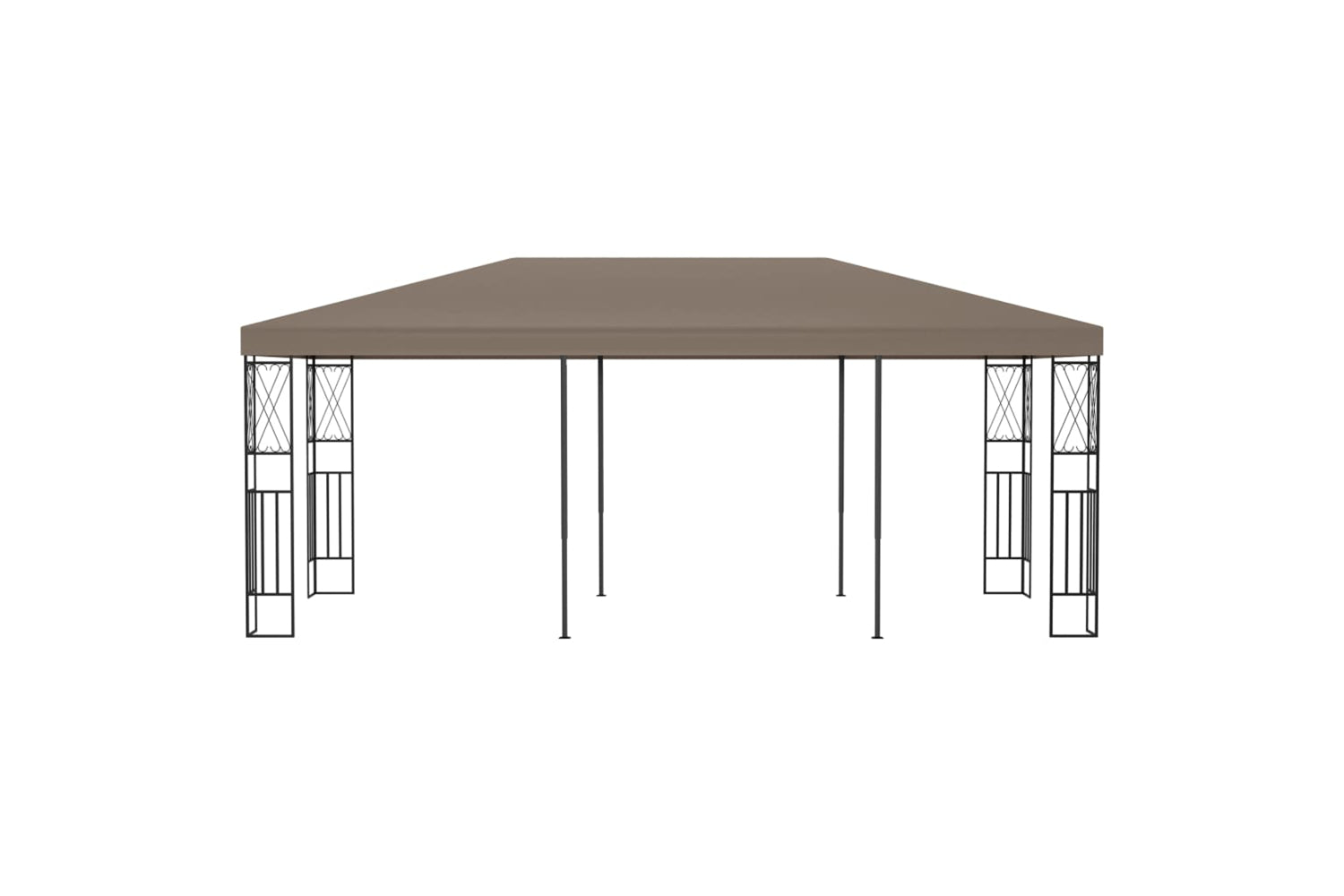 Vidaxl 312271 Gazebo 6x3 M Taupe Fabric-2