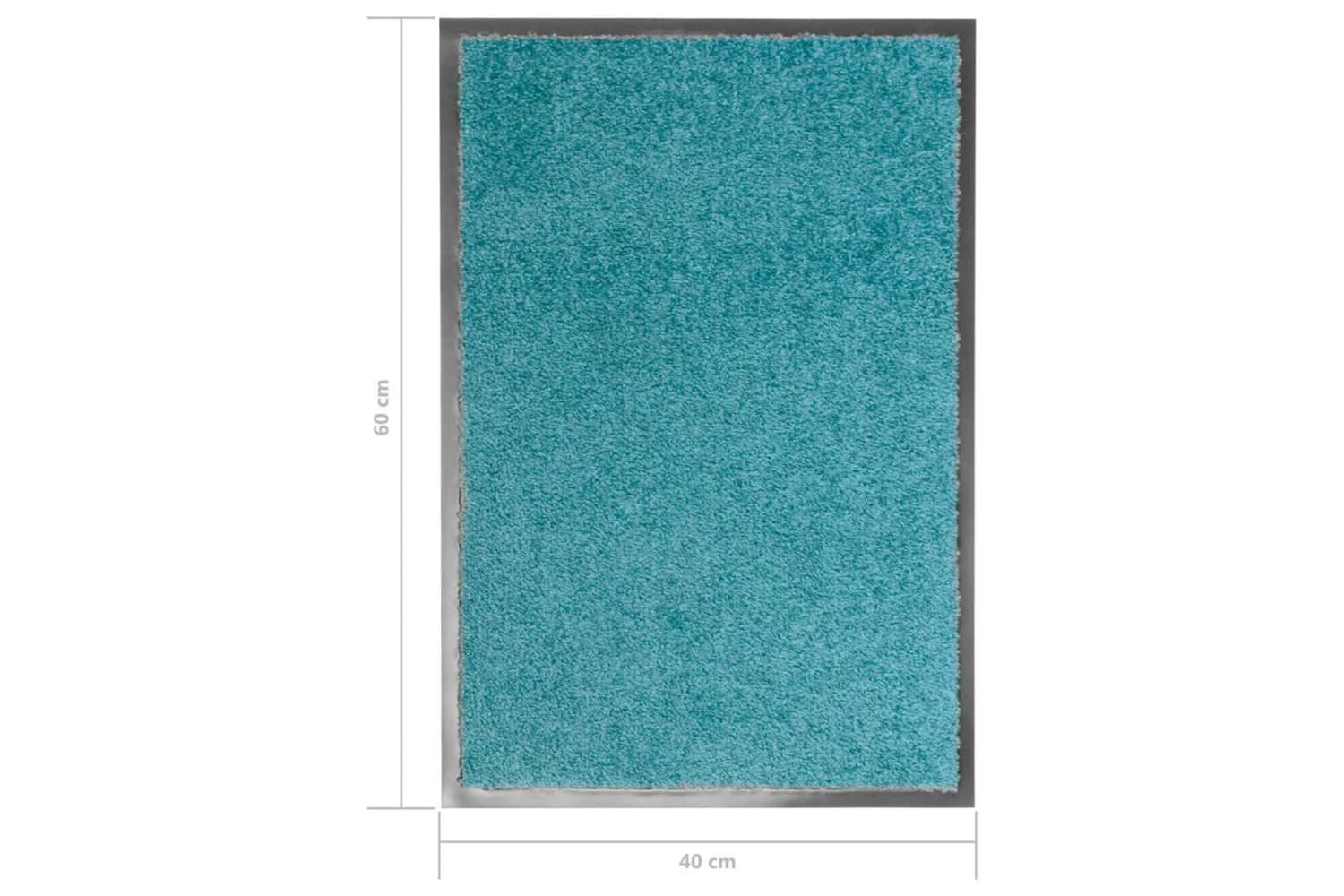 vidaXL 323457 Doormat Washable Cyan 40x60cm-6