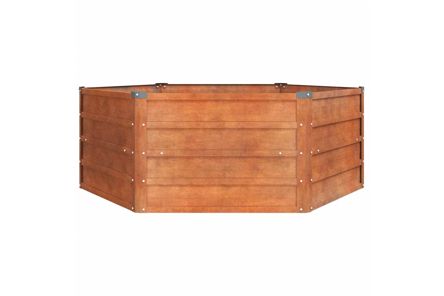 Vidaxl Garden Raised Bed Rusty 129x129x45 Cm Corten Steel-3