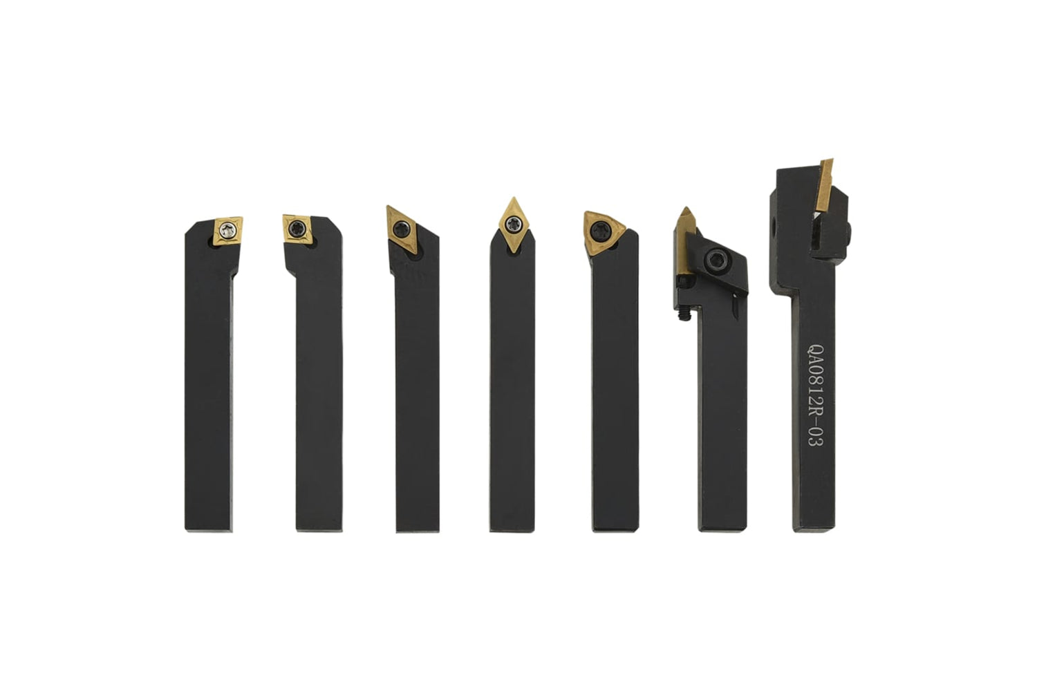 vidaXL 12 Pieces Indexable Turning Tool Set 8x8mm 70mm-7