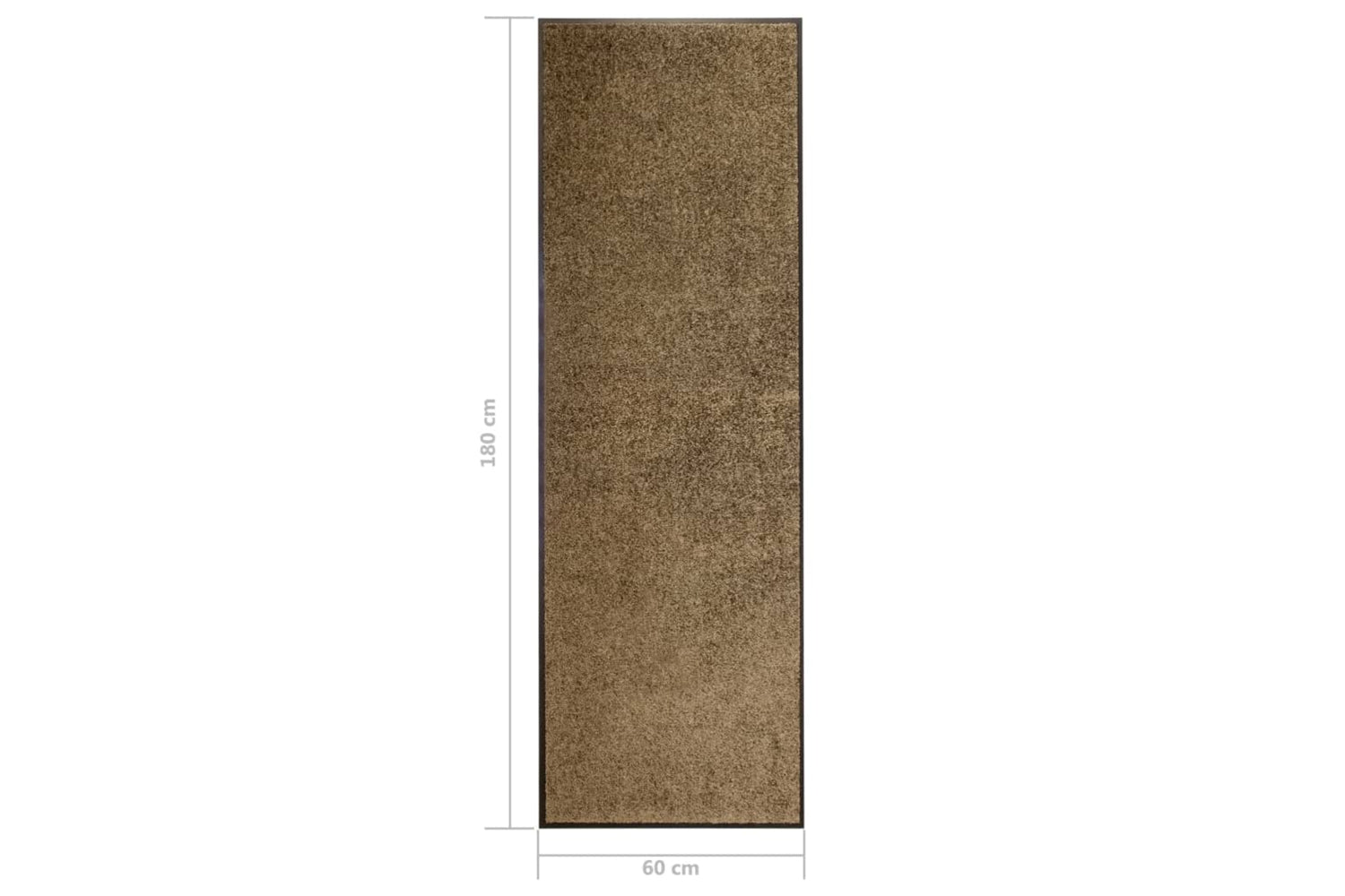 vidaXL 323435 Doormat Washable Brown 60x180cm-6