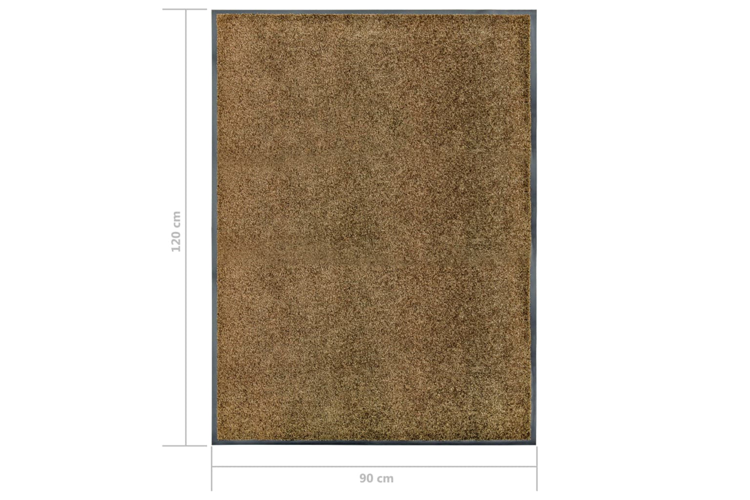 vidaXL 323436 Doormat Washable Brown 90x120cm-6