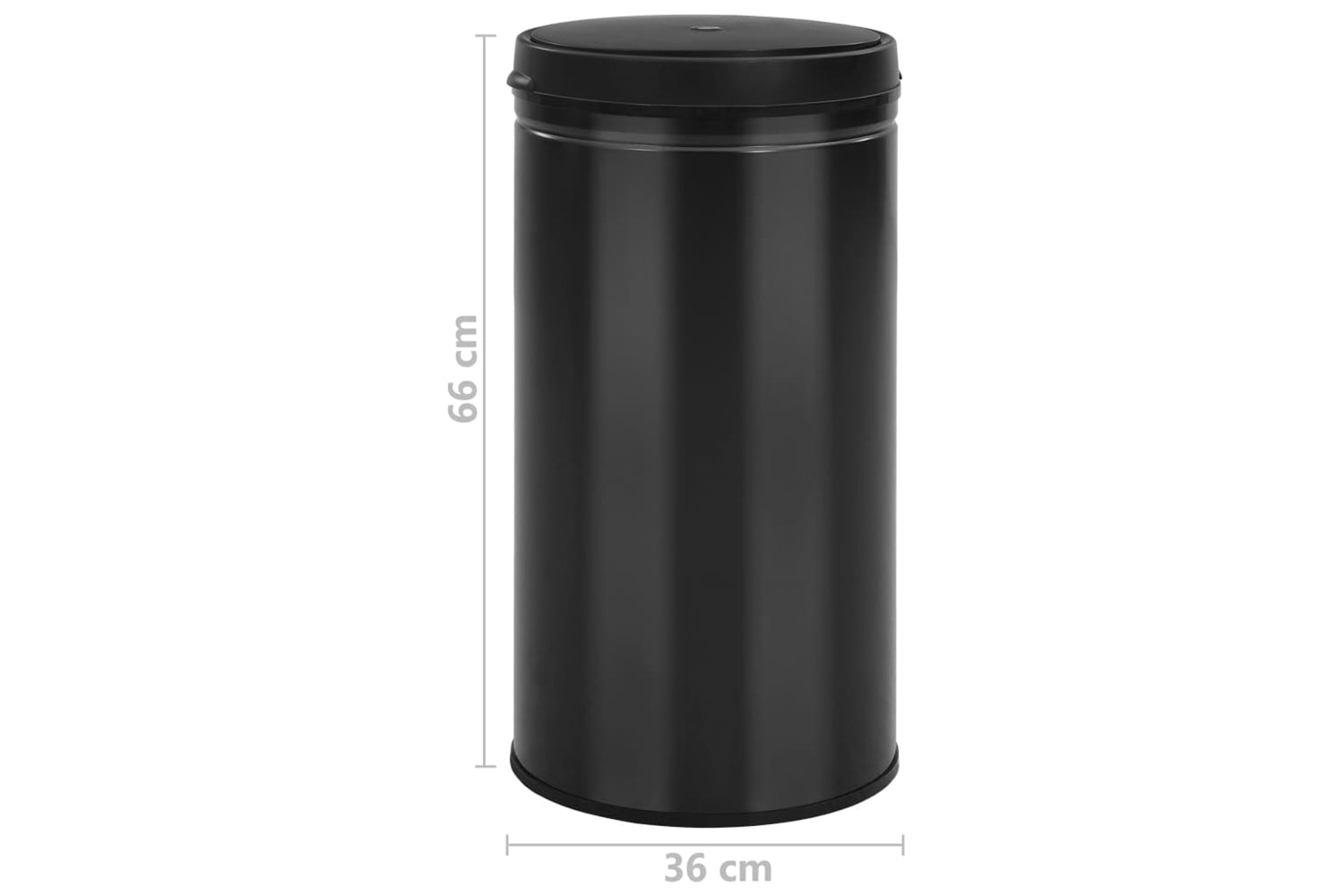 Vidaxl 322701 Automatic Sensor Dustbin 60 L Carbon Steel Black-7