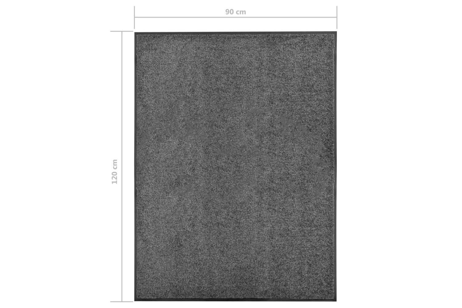 vidaXL 323418 Doormat Washable Anthracite 90x120cm-6