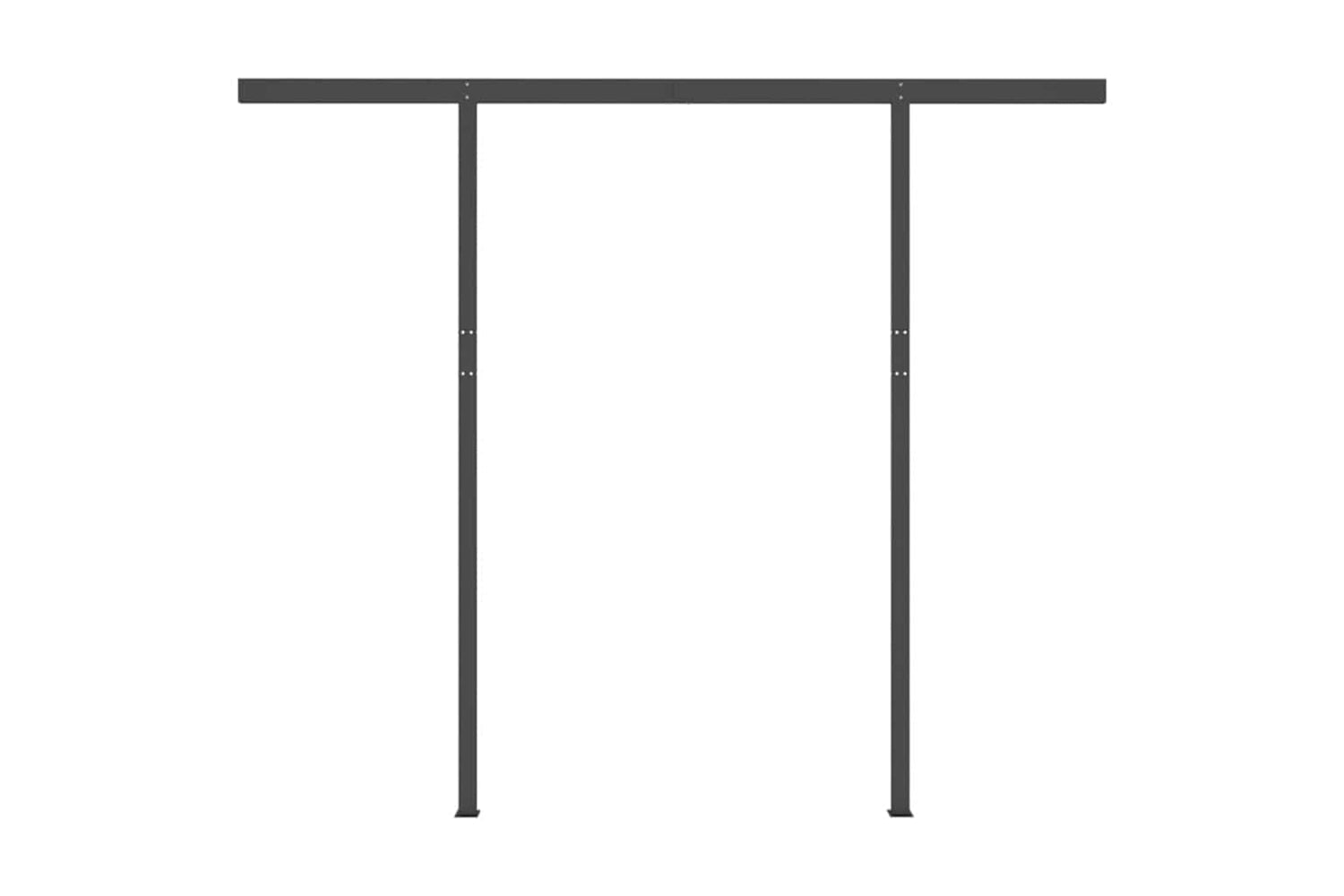 Vidaxl Manual Retractable Awning With Led 3x2.5 M Yellow And White-7