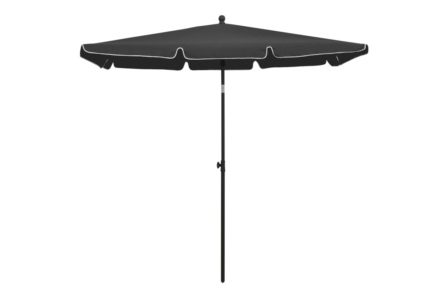 vidaXL 315545 Garden Parasol With Pole 210x140cm Anthracite-2