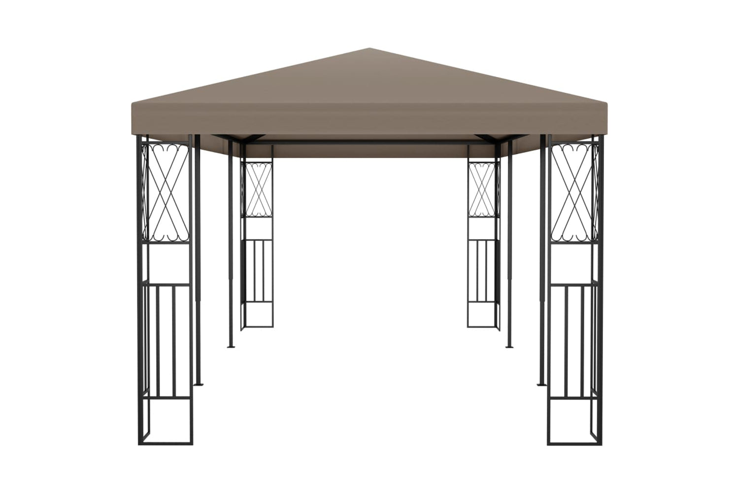 Vidaxl 312271 Gazebo 6x3 M Taupe Fabric-3