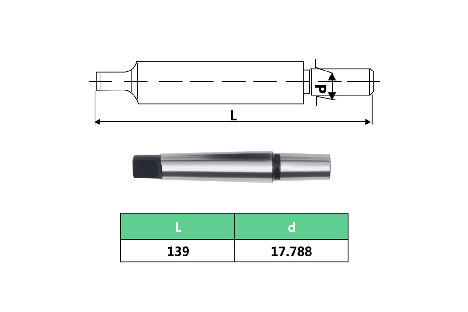 vidaXL 146697 Quick Release Drill Chuck Mt3-b18 With 16mm Clamping Range-8