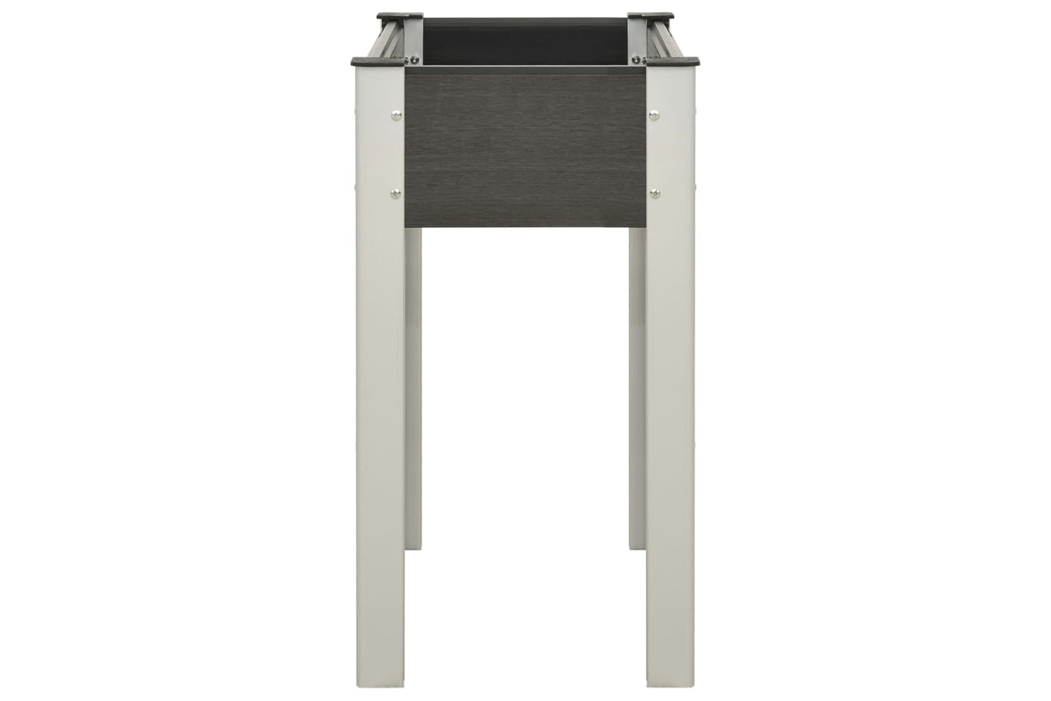 vidaXL 149010 Garden Raised Bed 75x40x75cm Wpc Grey-3